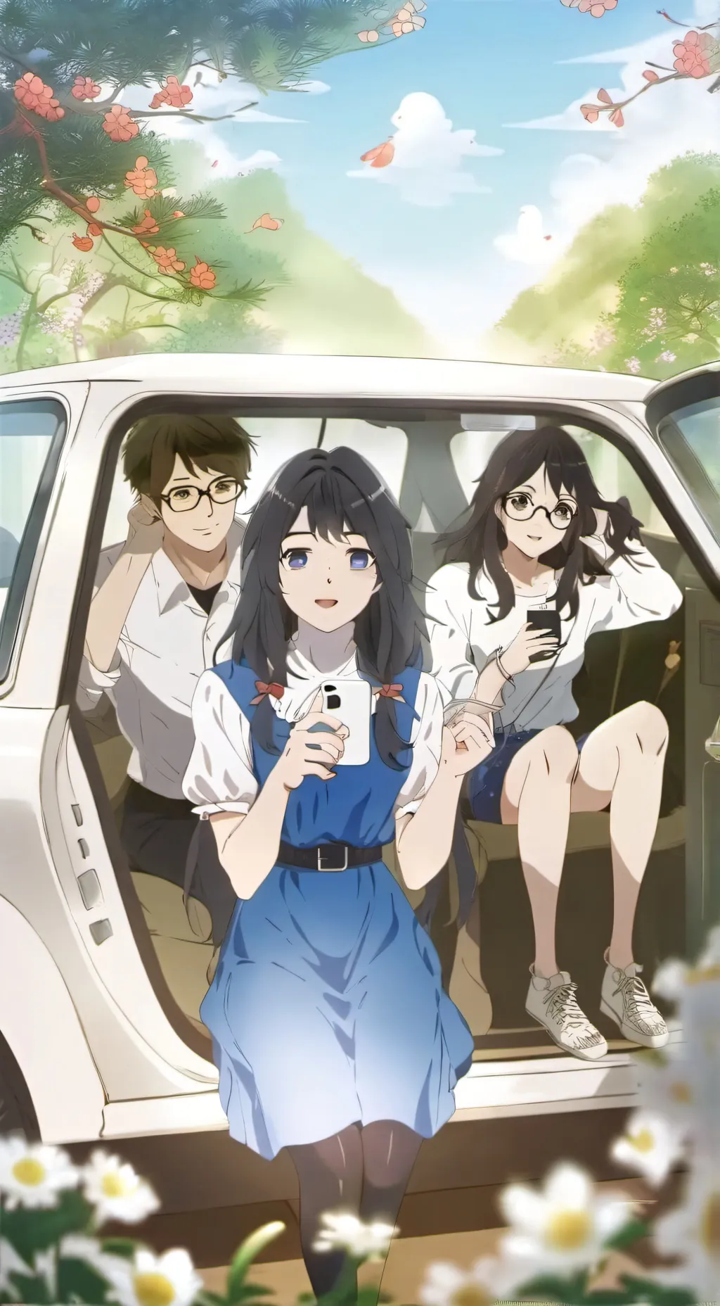 ai character: My car ride background