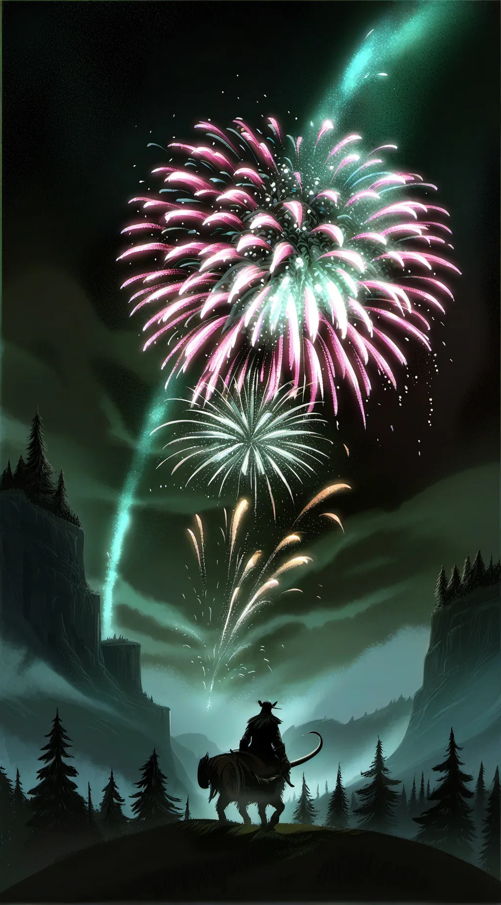 ai character: jjk new years kiss background