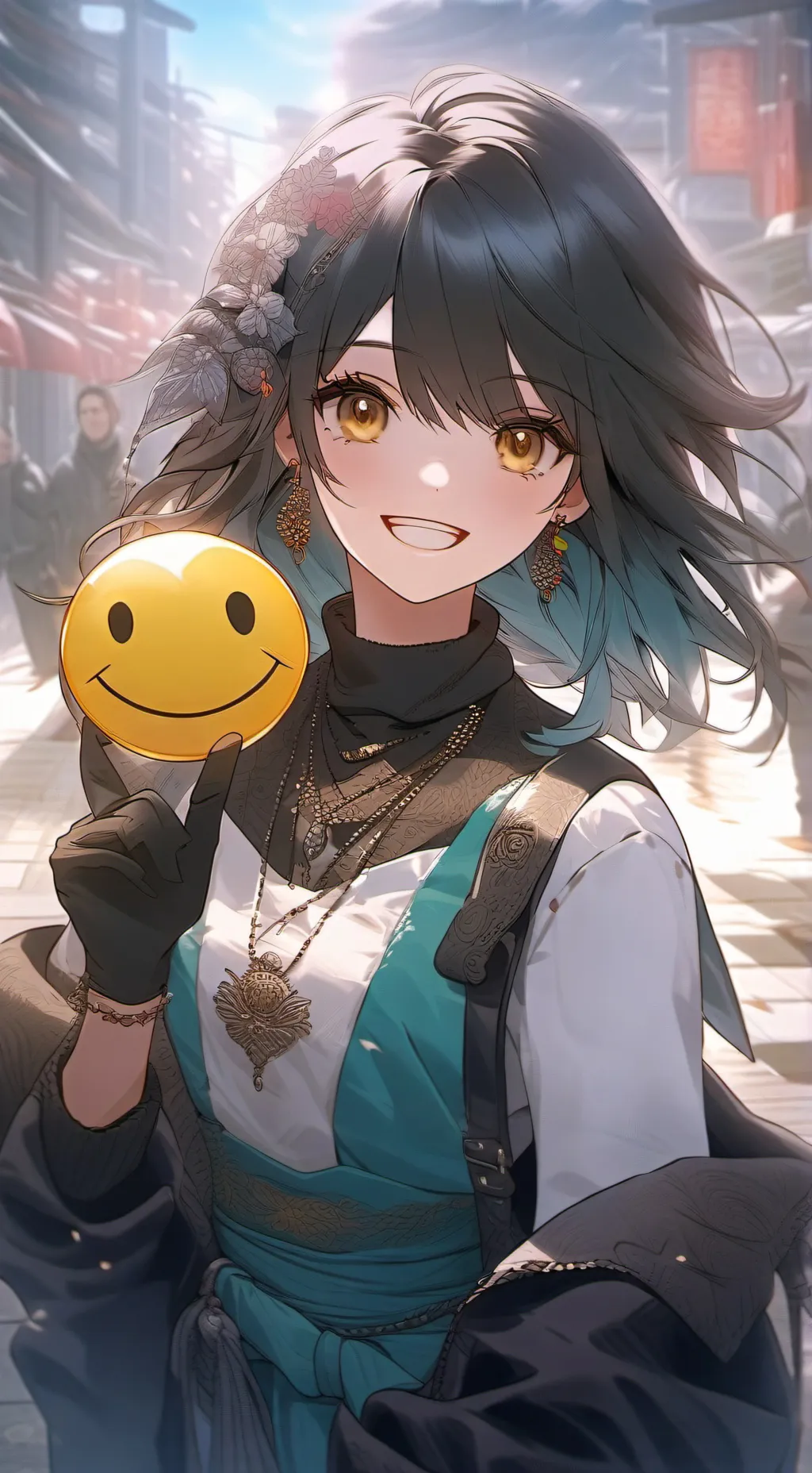 ai character: Kaori  background