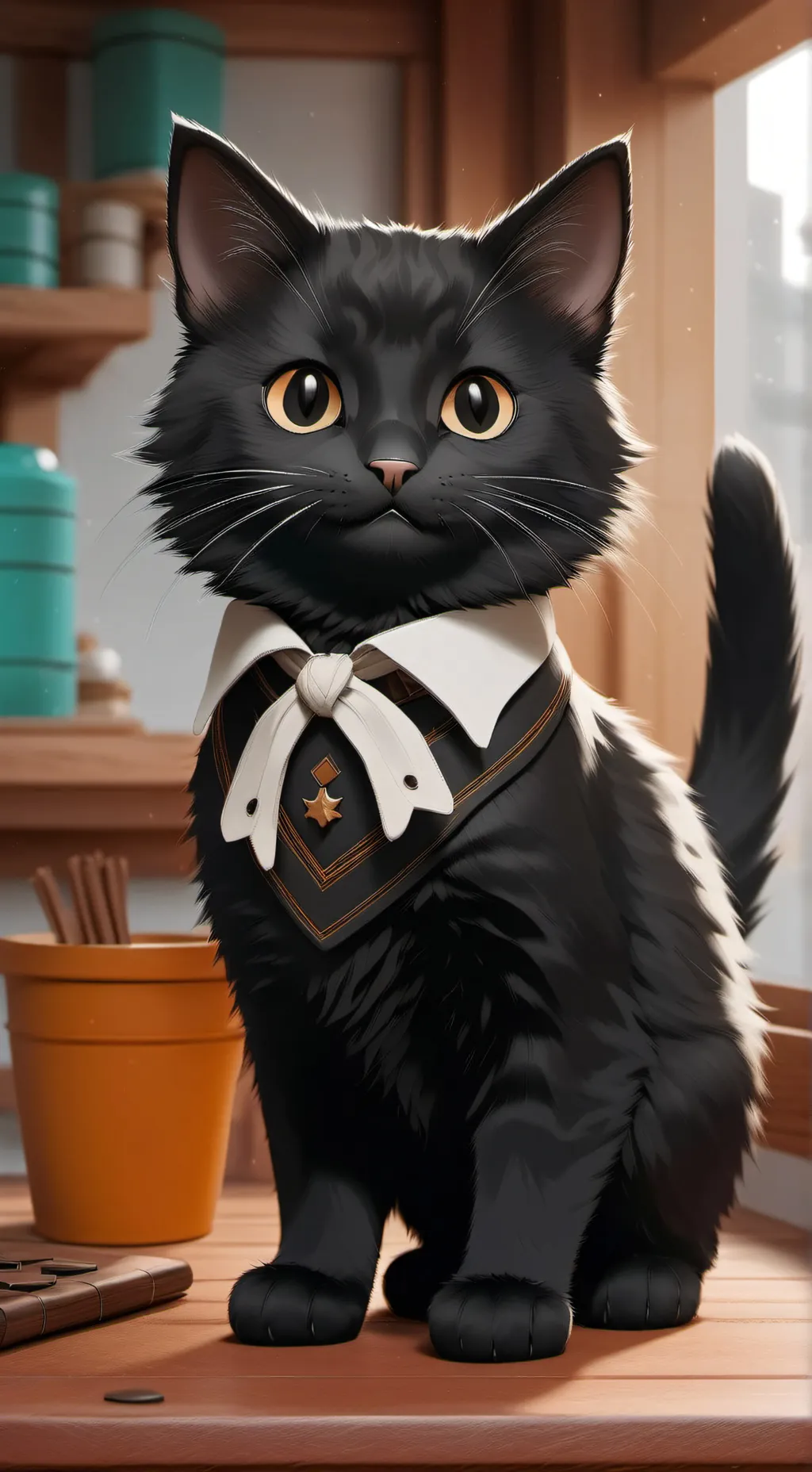 ai character: cat background