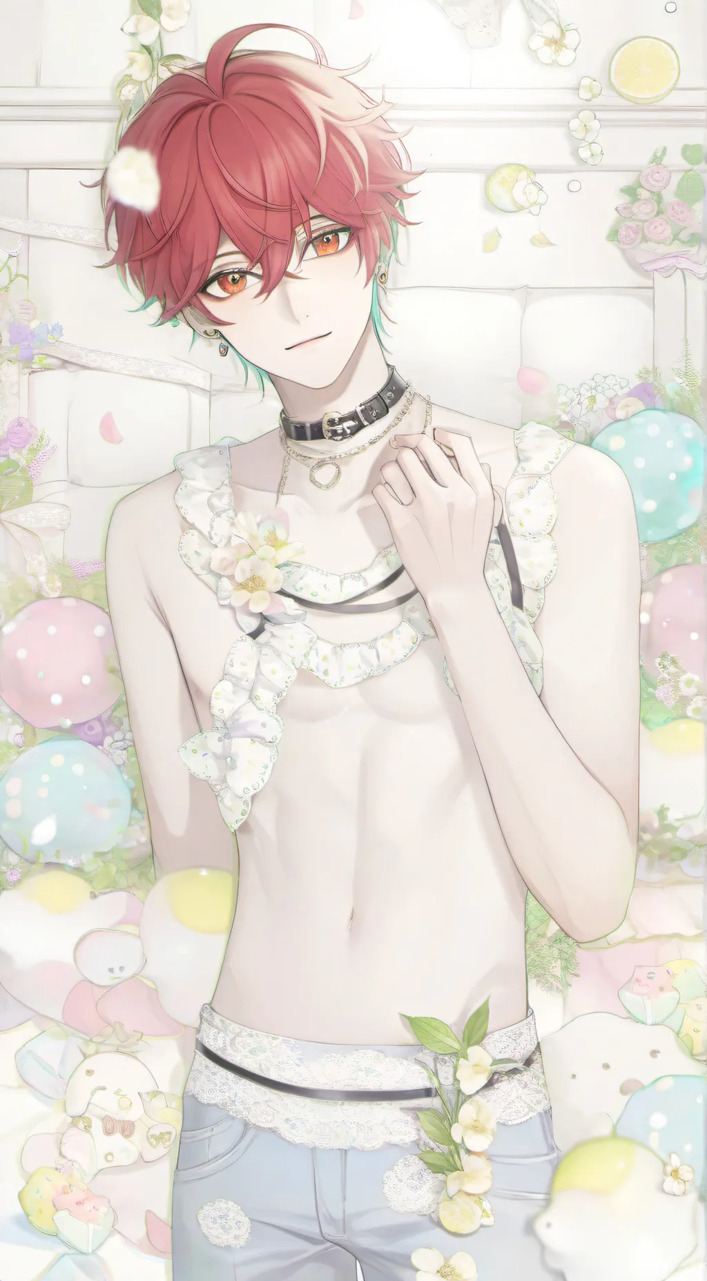 ai character: Black background