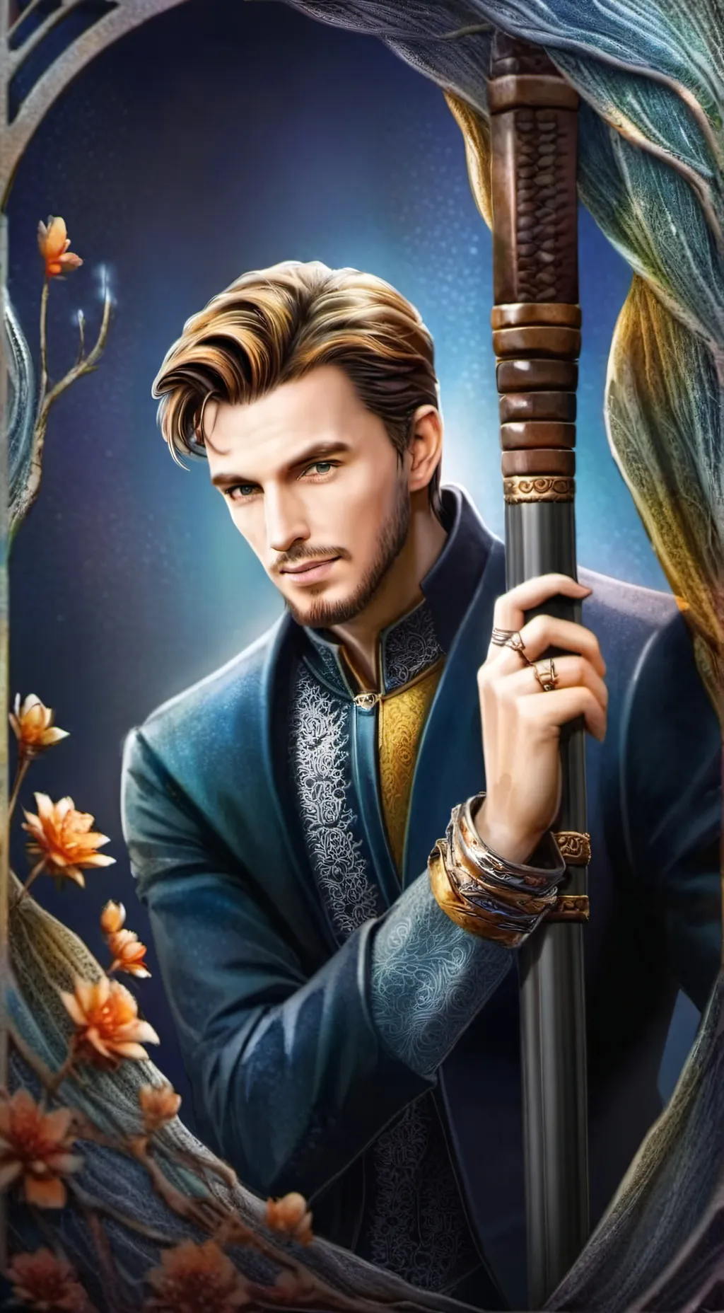 ai character: Prince Fiyero  background