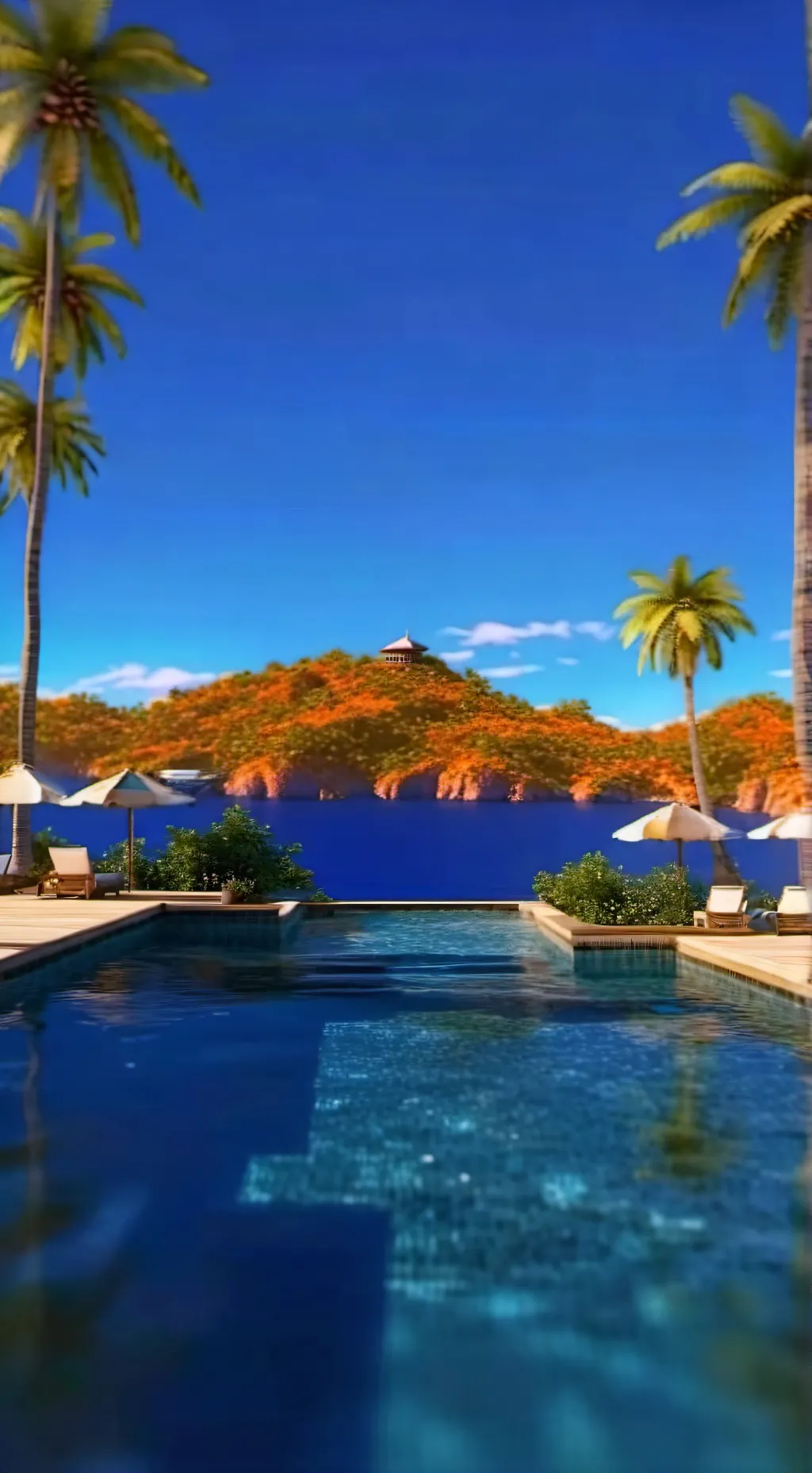 ai character: FPE POOL PARTY!!!! background