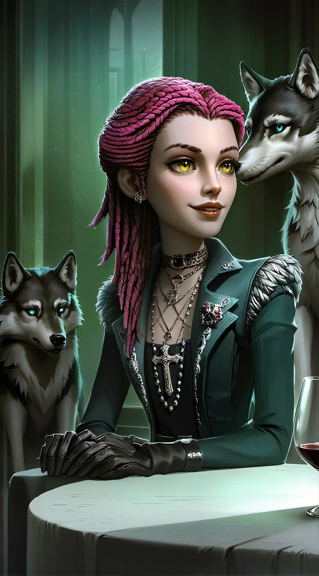 ai character: Sasha background