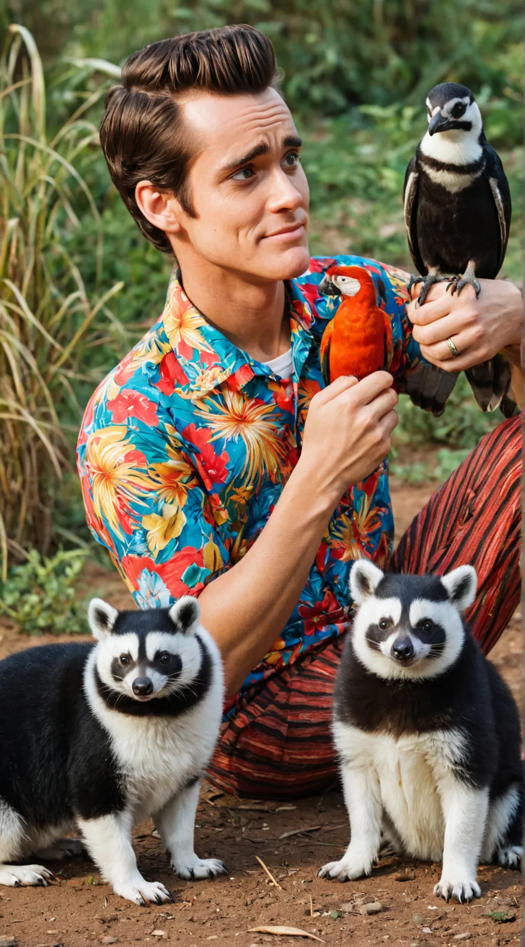 ai character: Ace Ventura background