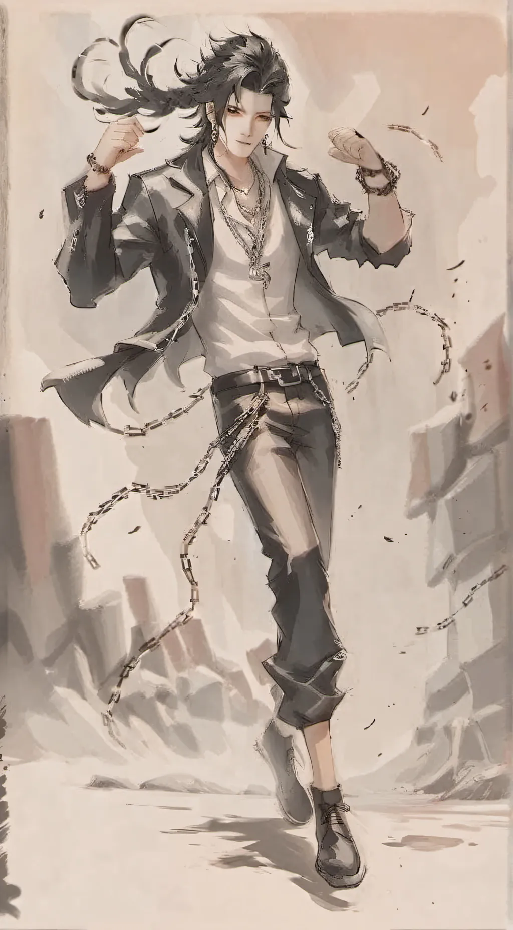 ai character: Lucifer Kudisaki background