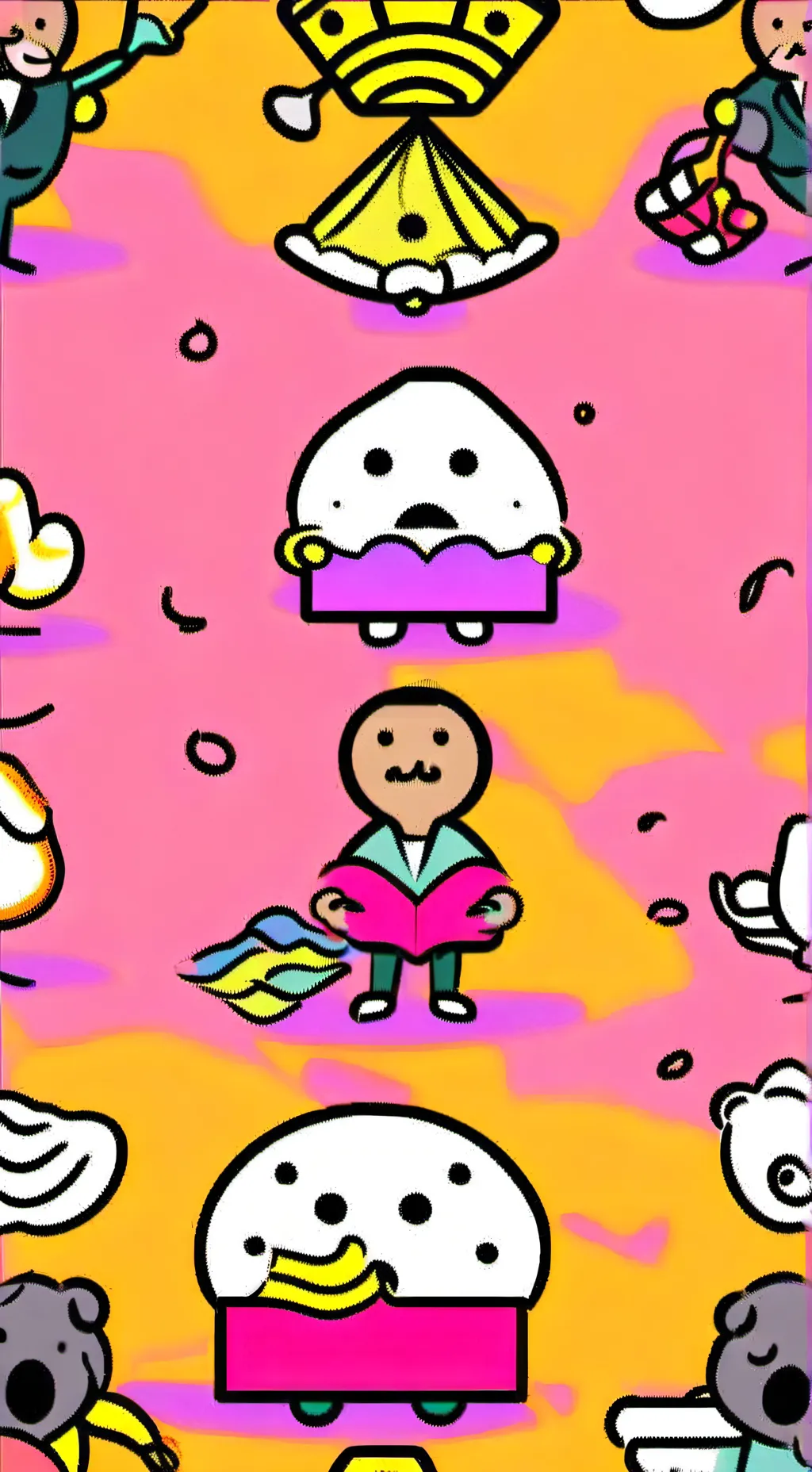 ai character: black pink y tú y background