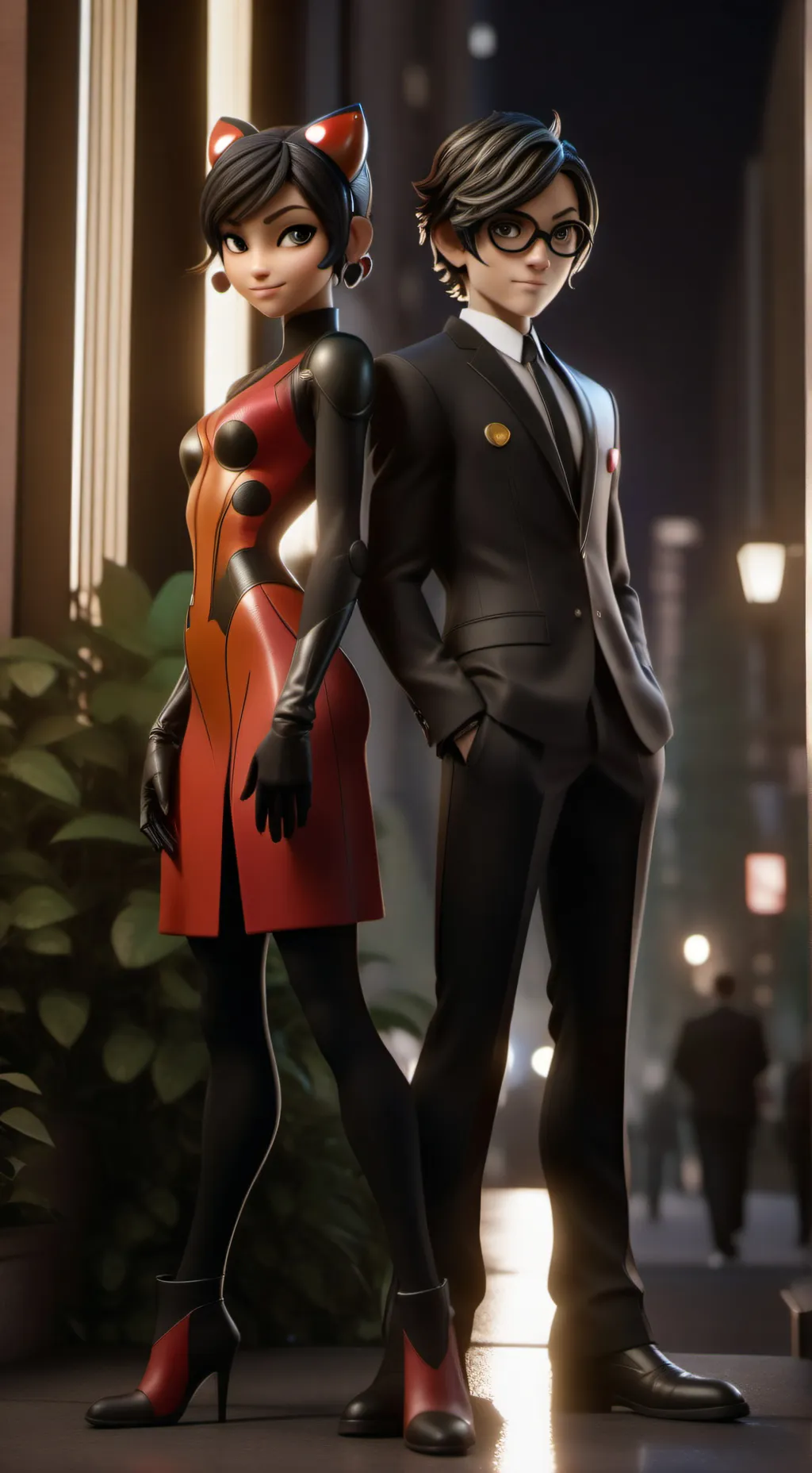 ai character: Miraculous  background