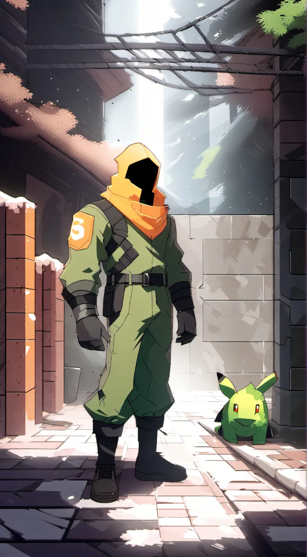 ai character: juciy background