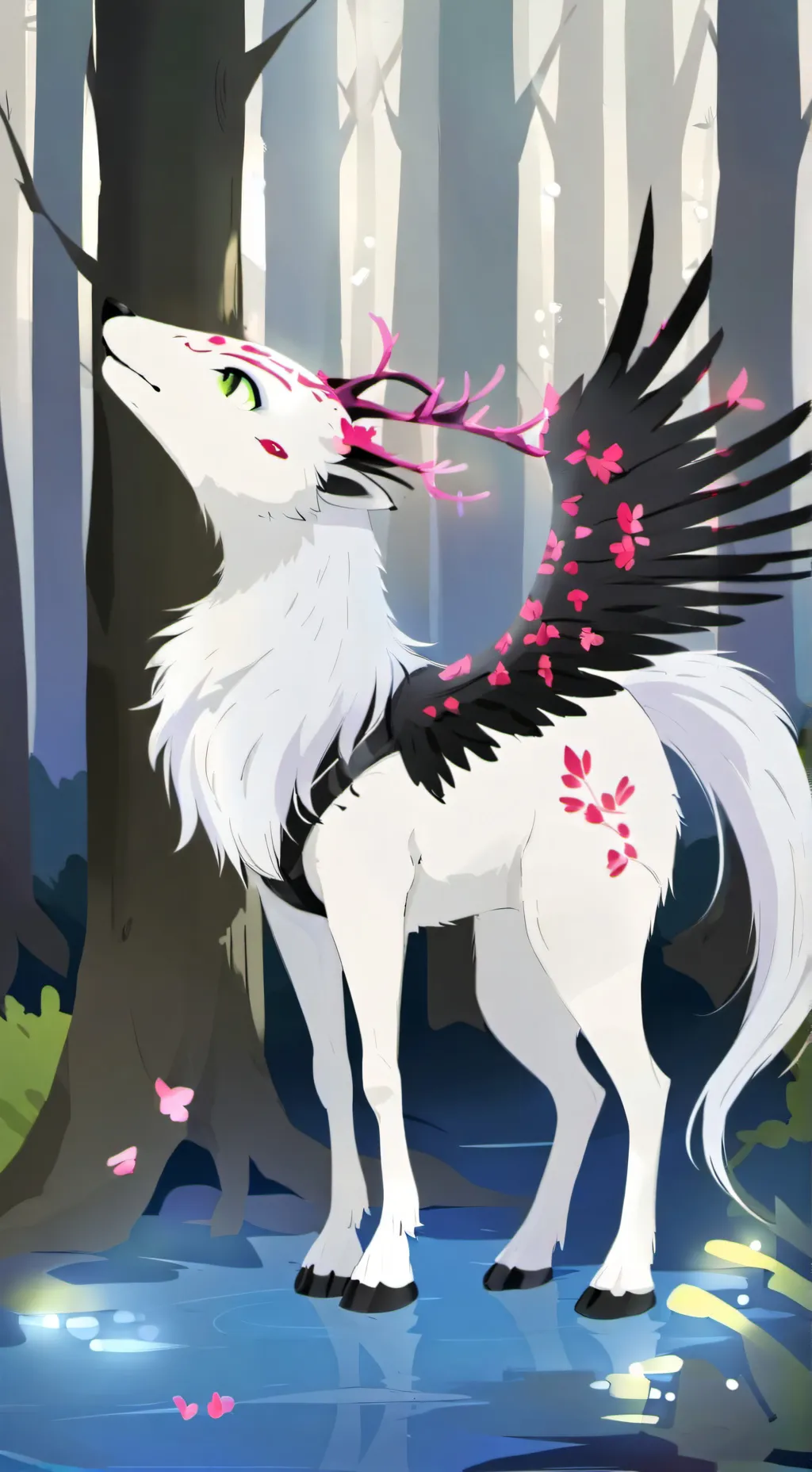 ai character: l*Flora*l background