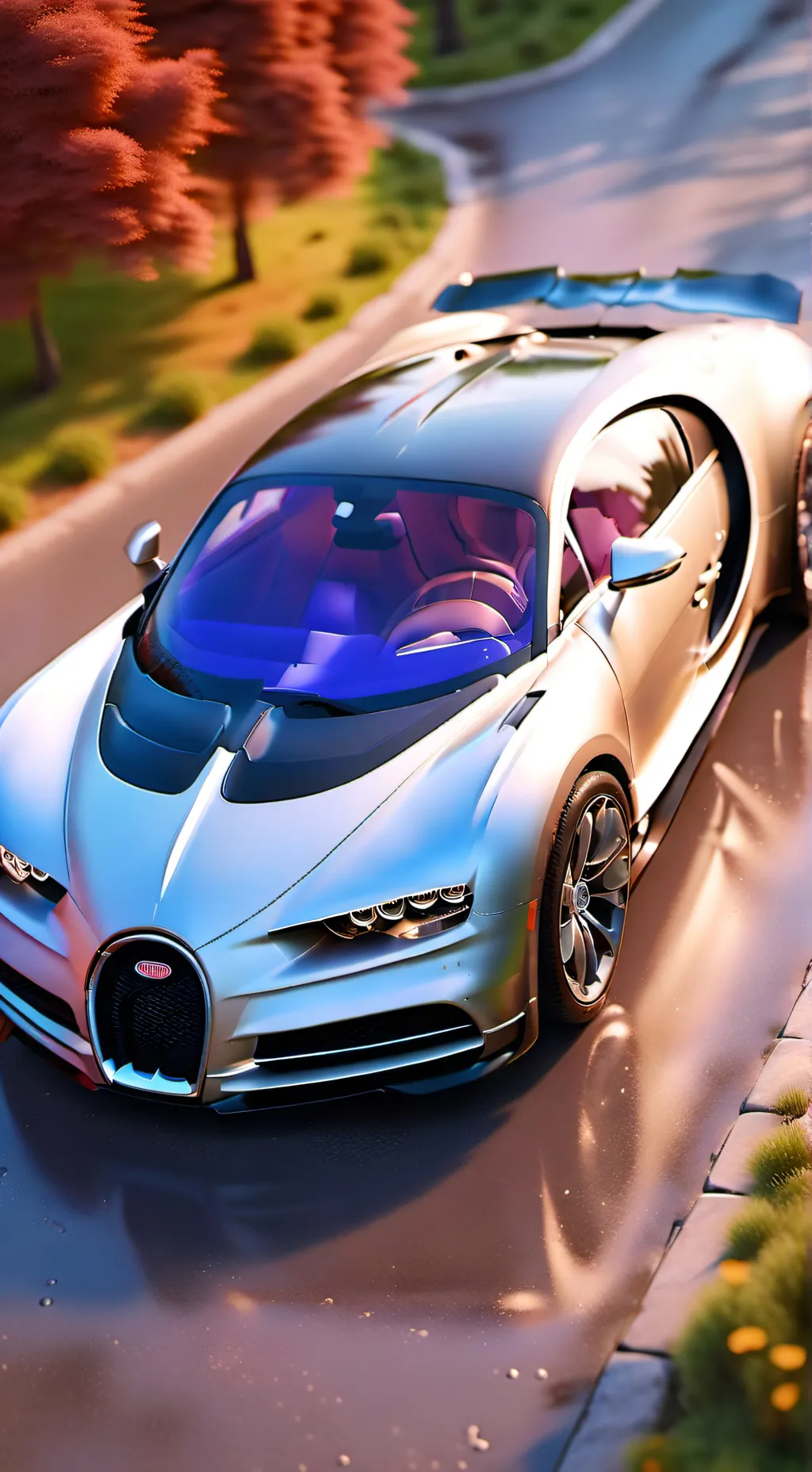 ai character: Bugatti background
