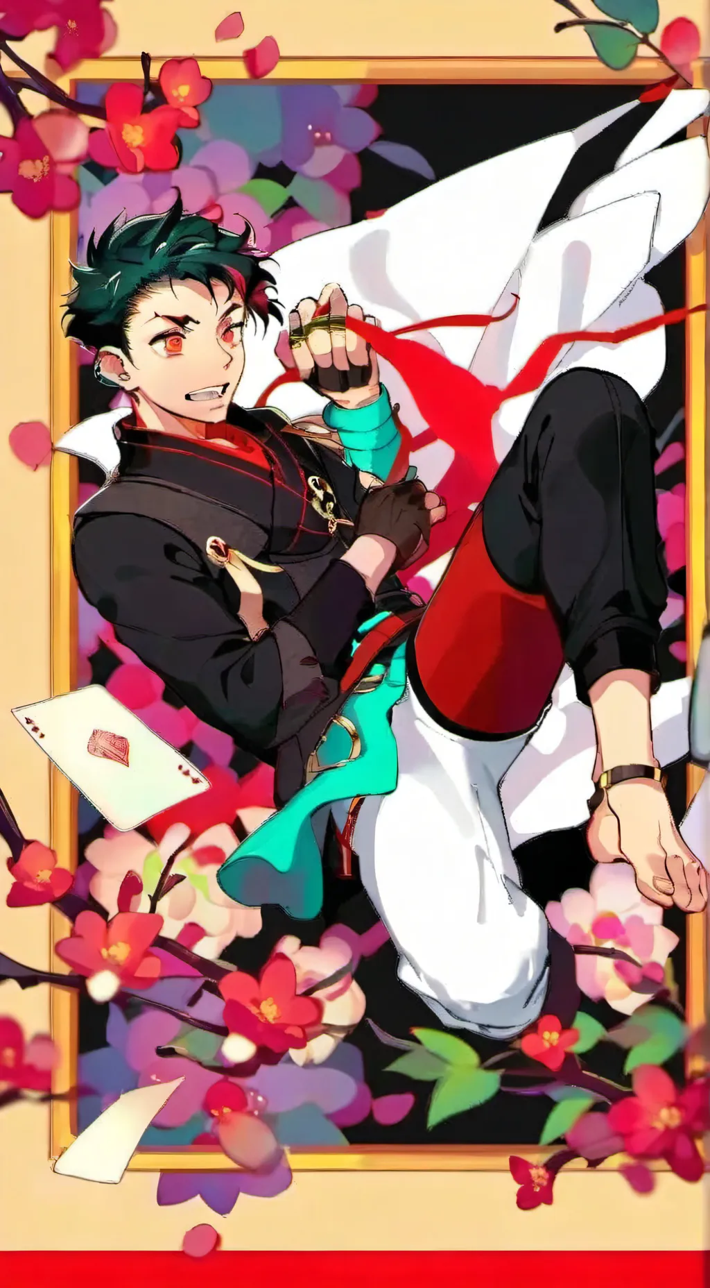 ai character: Damian x Jonathan  background