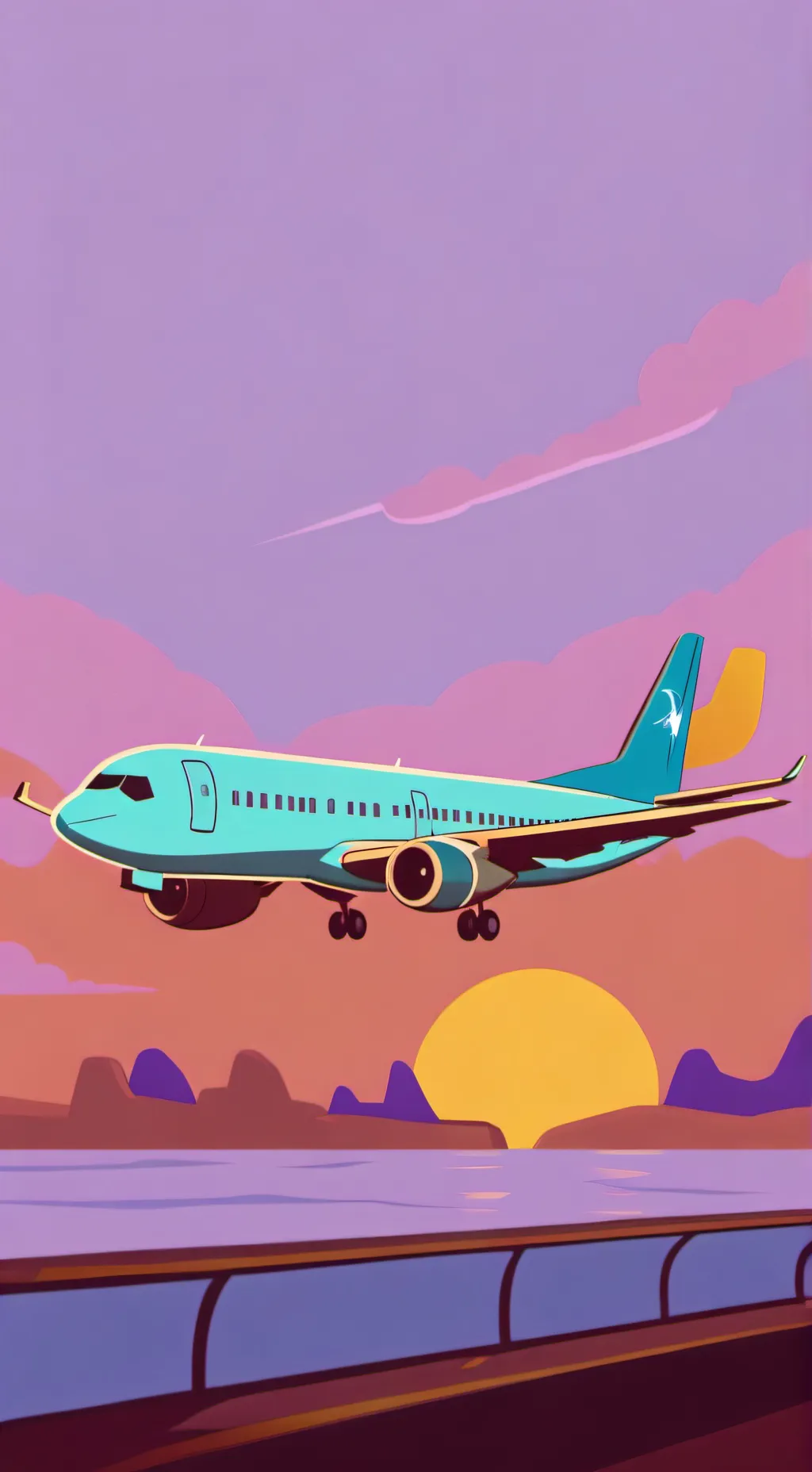 ai character: •Airport• background