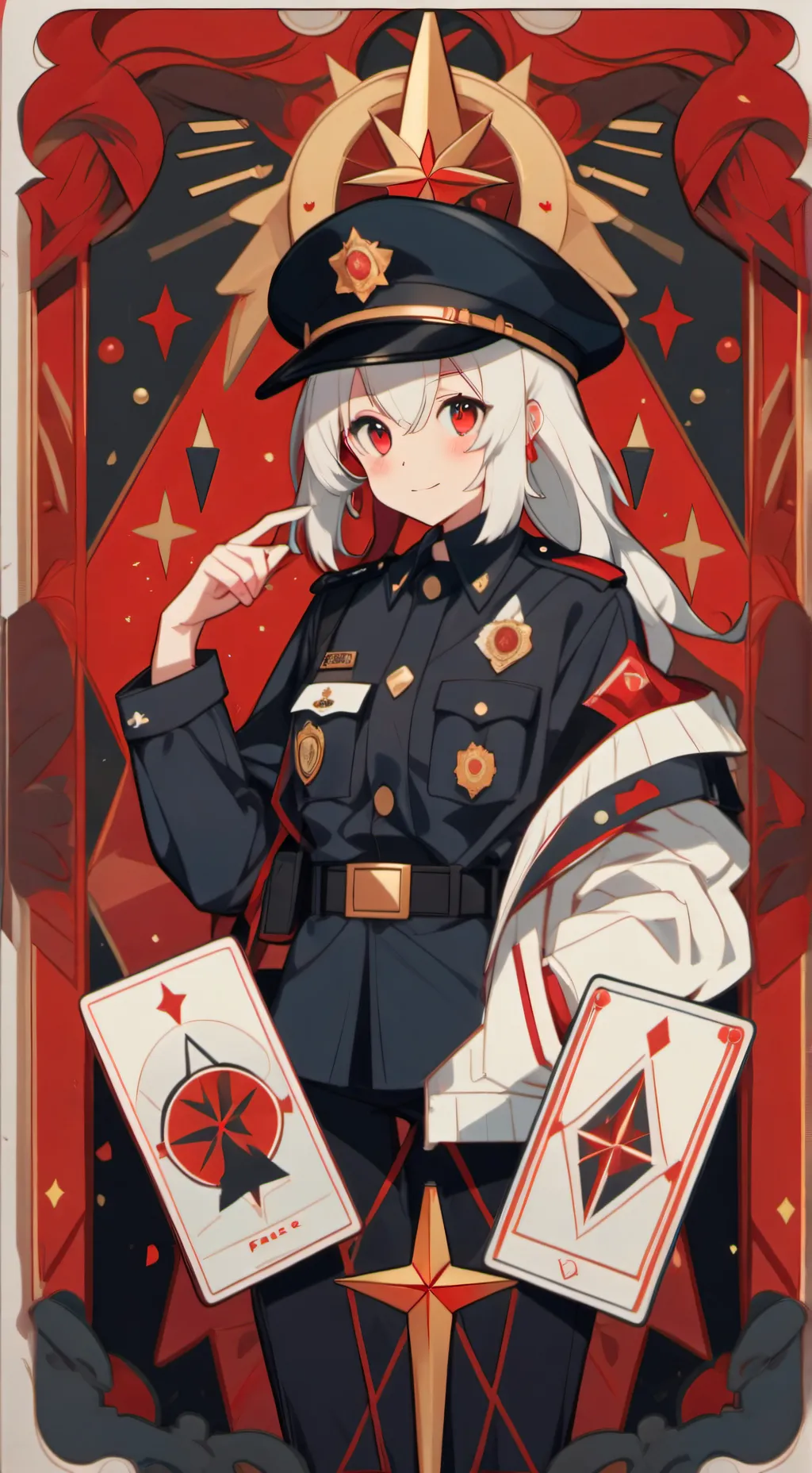 ai character: squid game  background