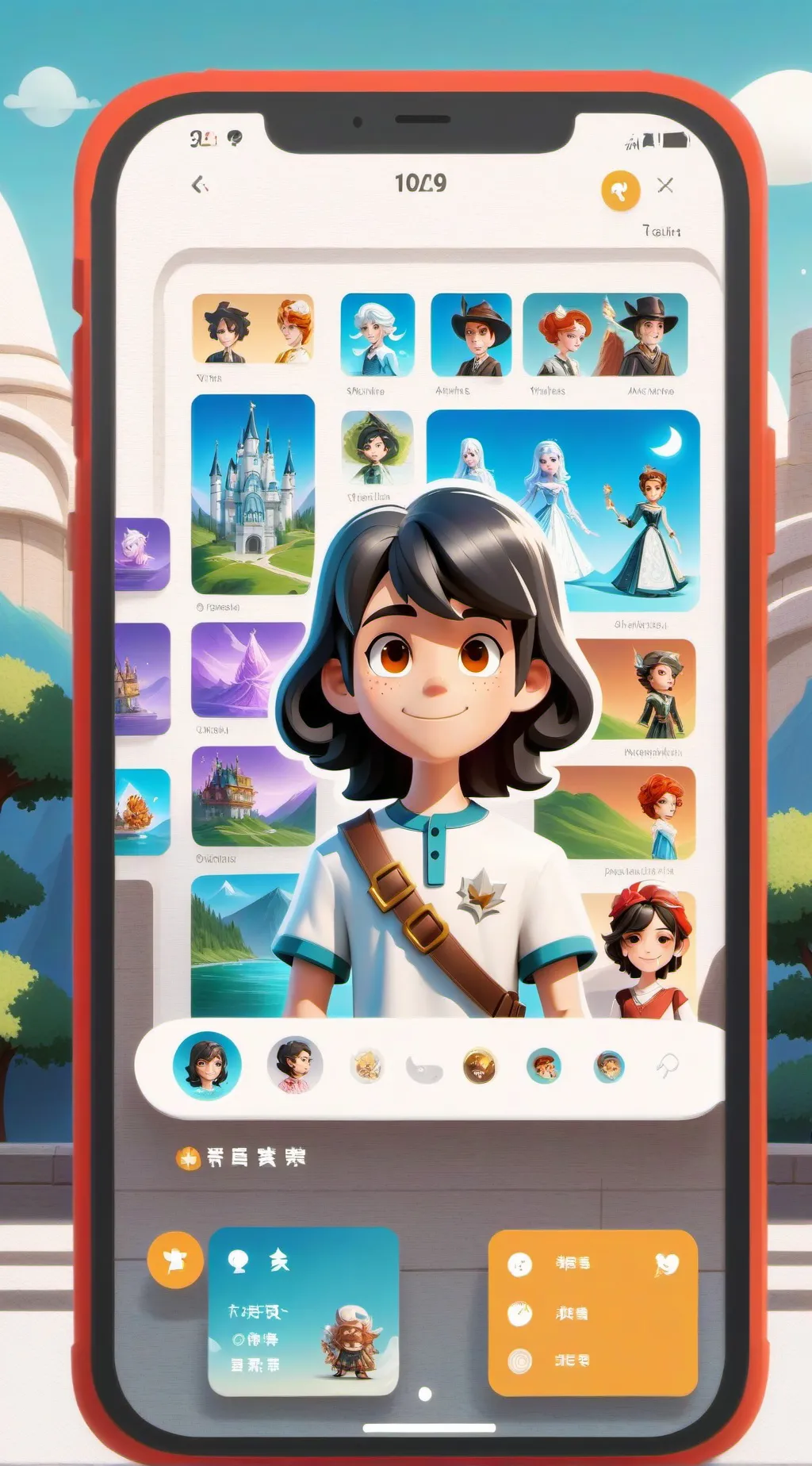 ai character: dandys world  background