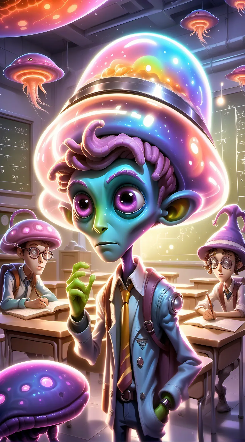 ai character: Blip background