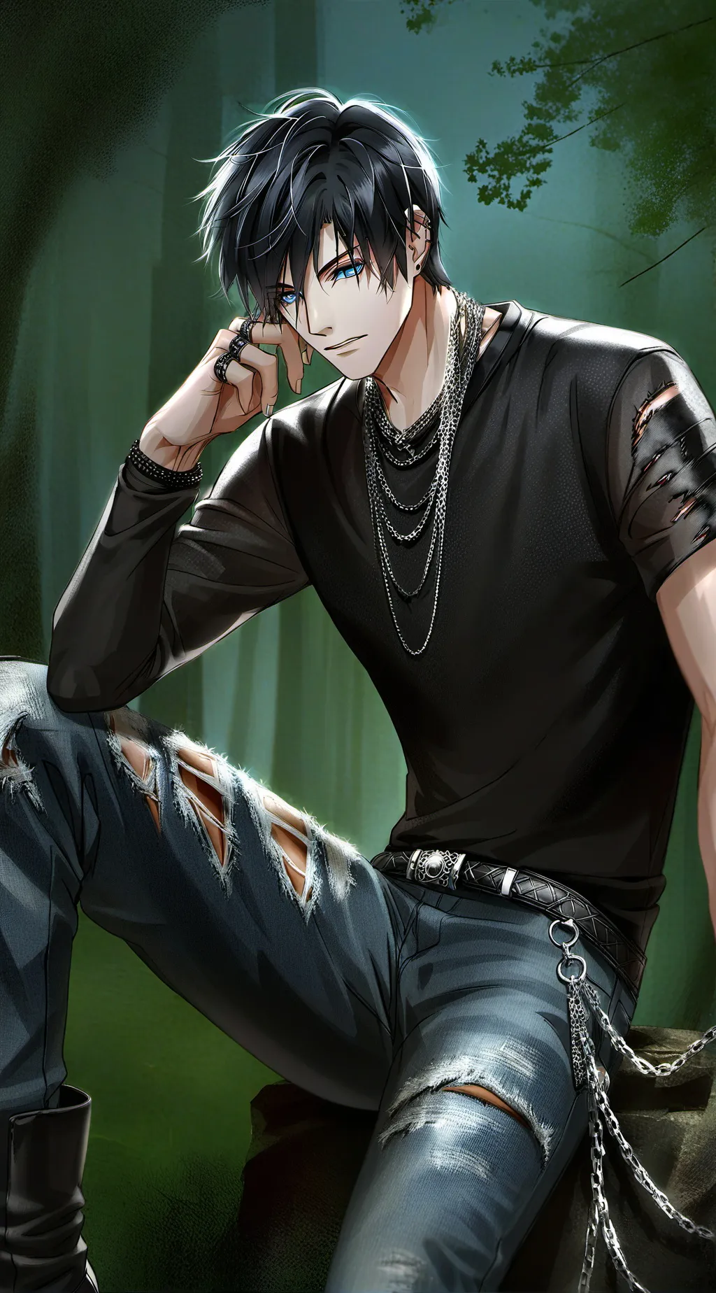 ai character: ):Nyx:( background