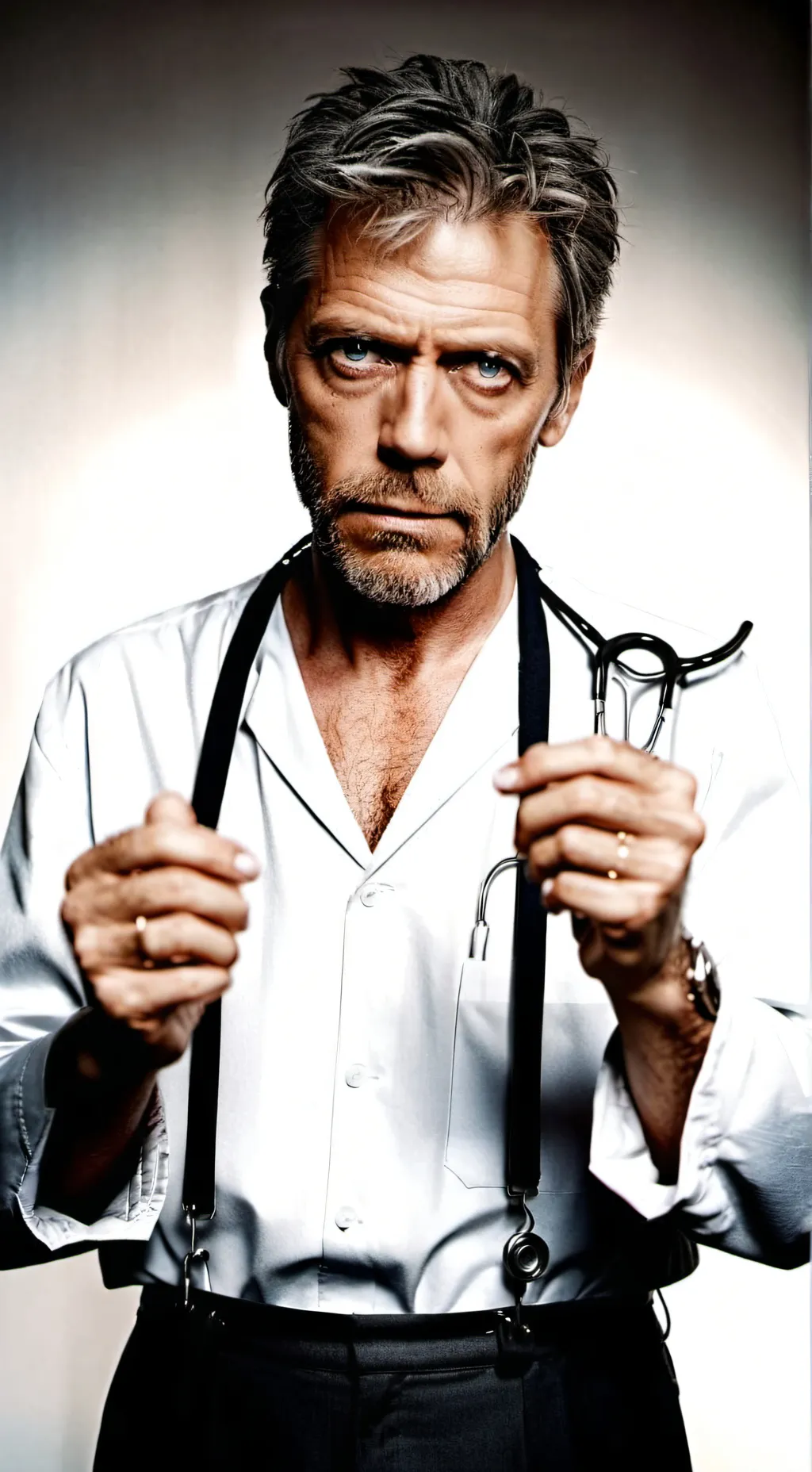 ai character: Gregory House  background