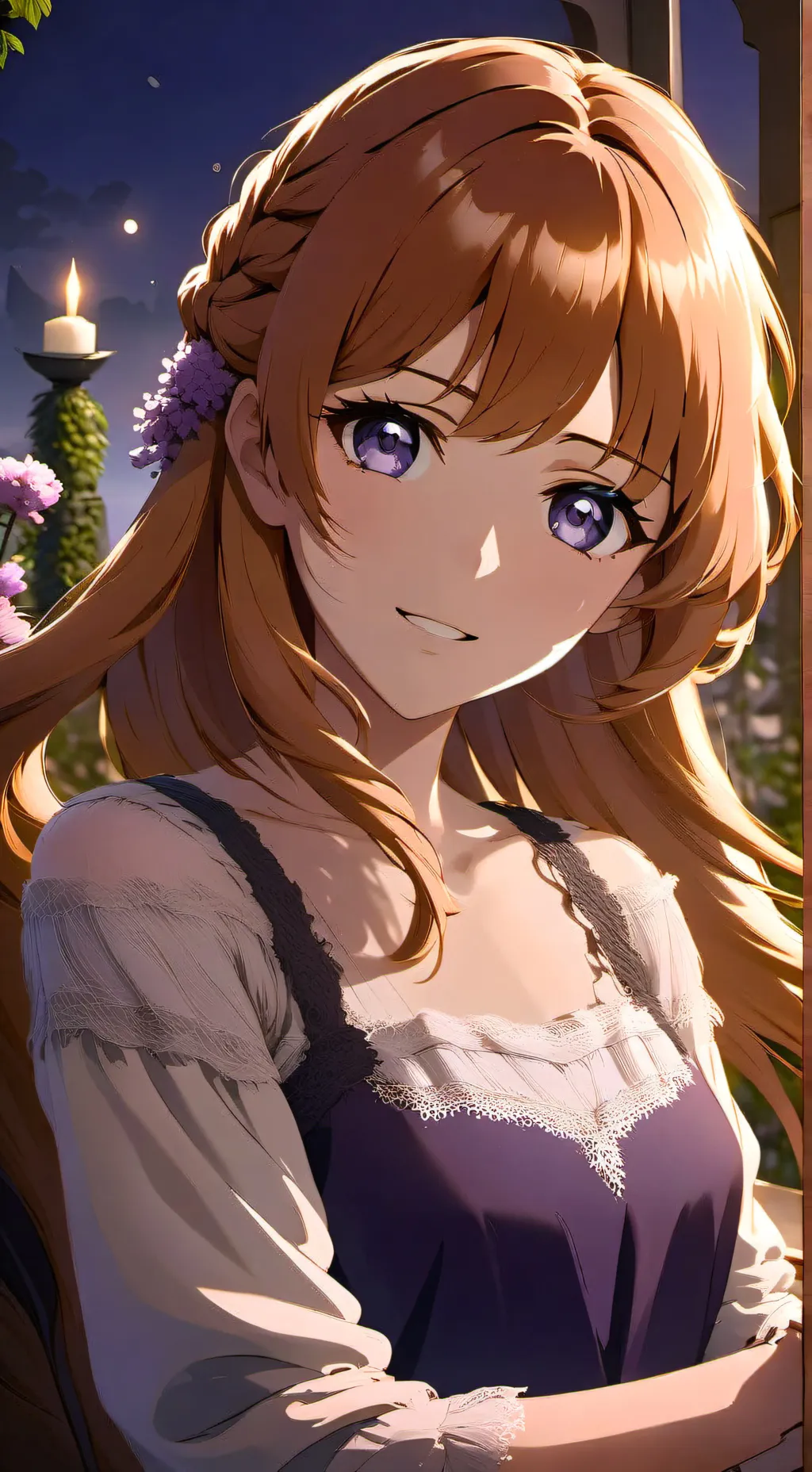 ai character: Luna background