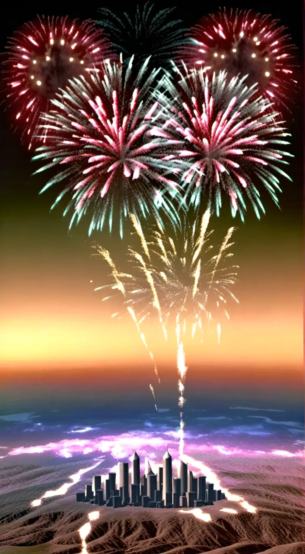 ai character: !Sprunki new year! background