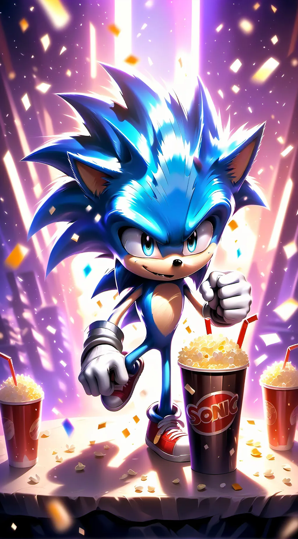ai character: Sonic crew movies background