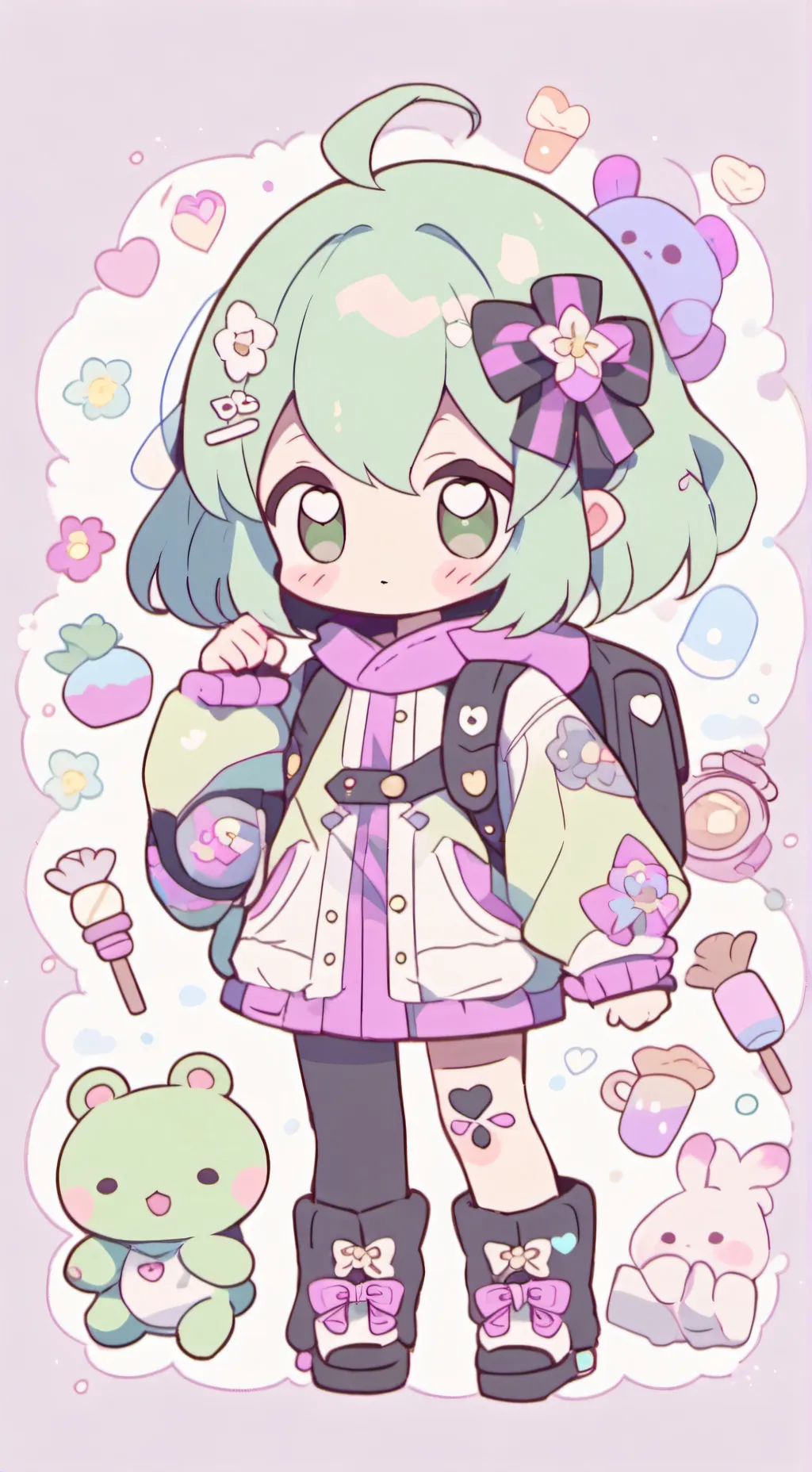 ai character: Bittergiggle! :33 background