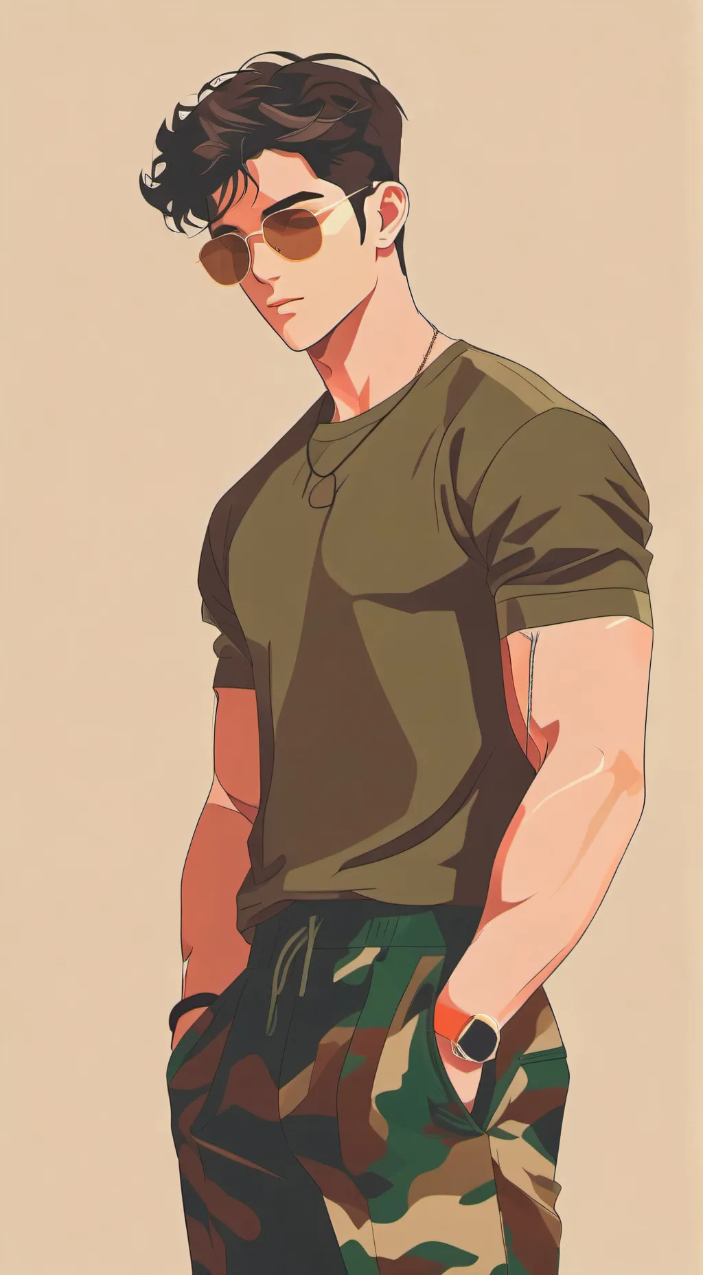 ai character: Brother bestfriend background