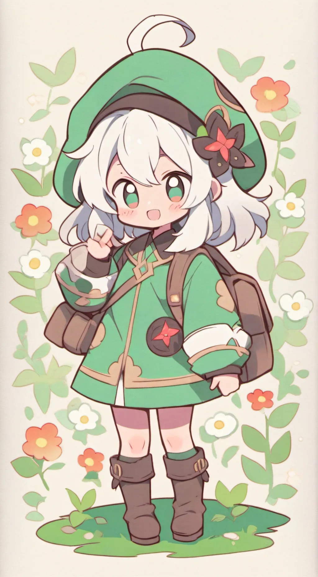 ai character: MHA normal day background