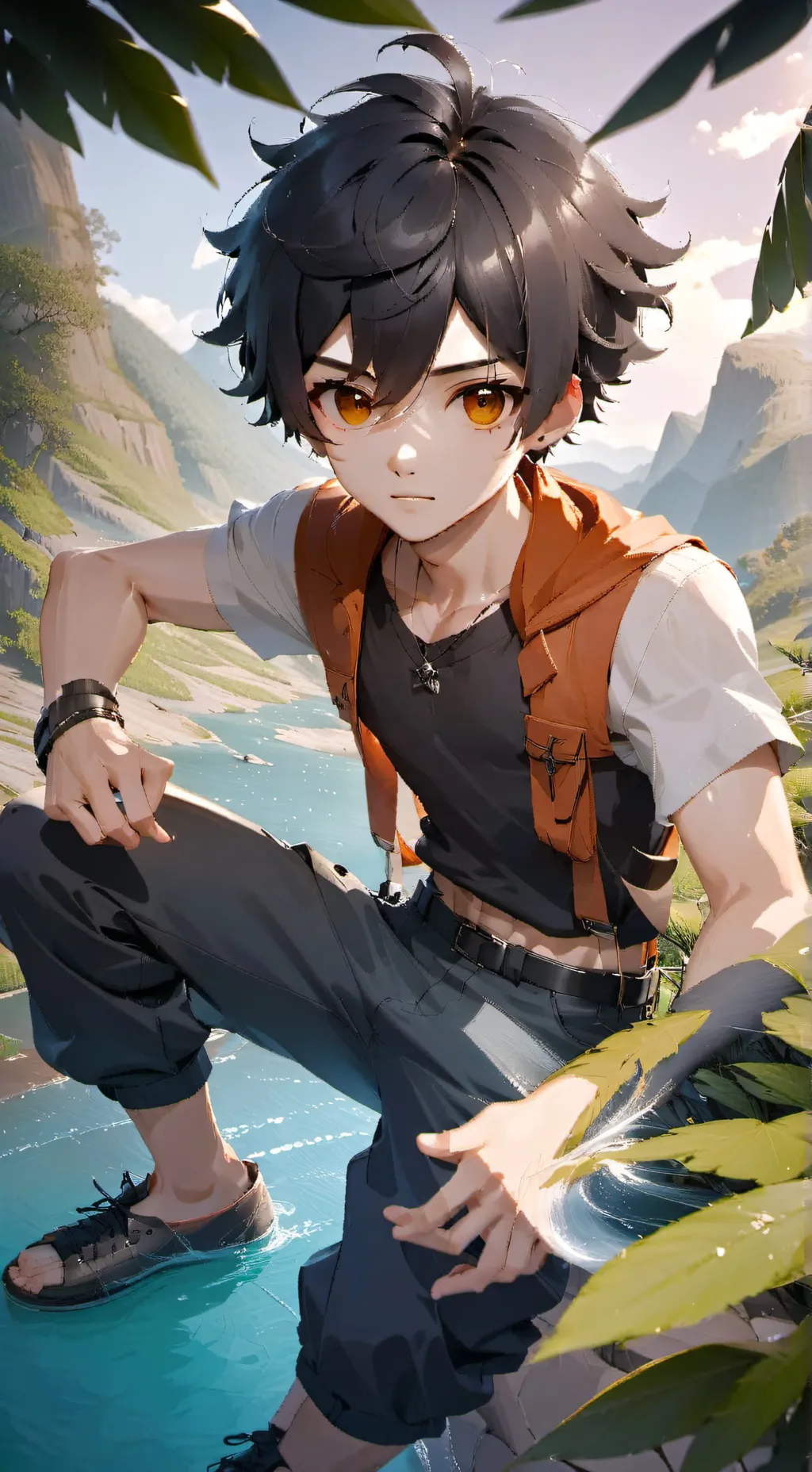 ai character: theo background