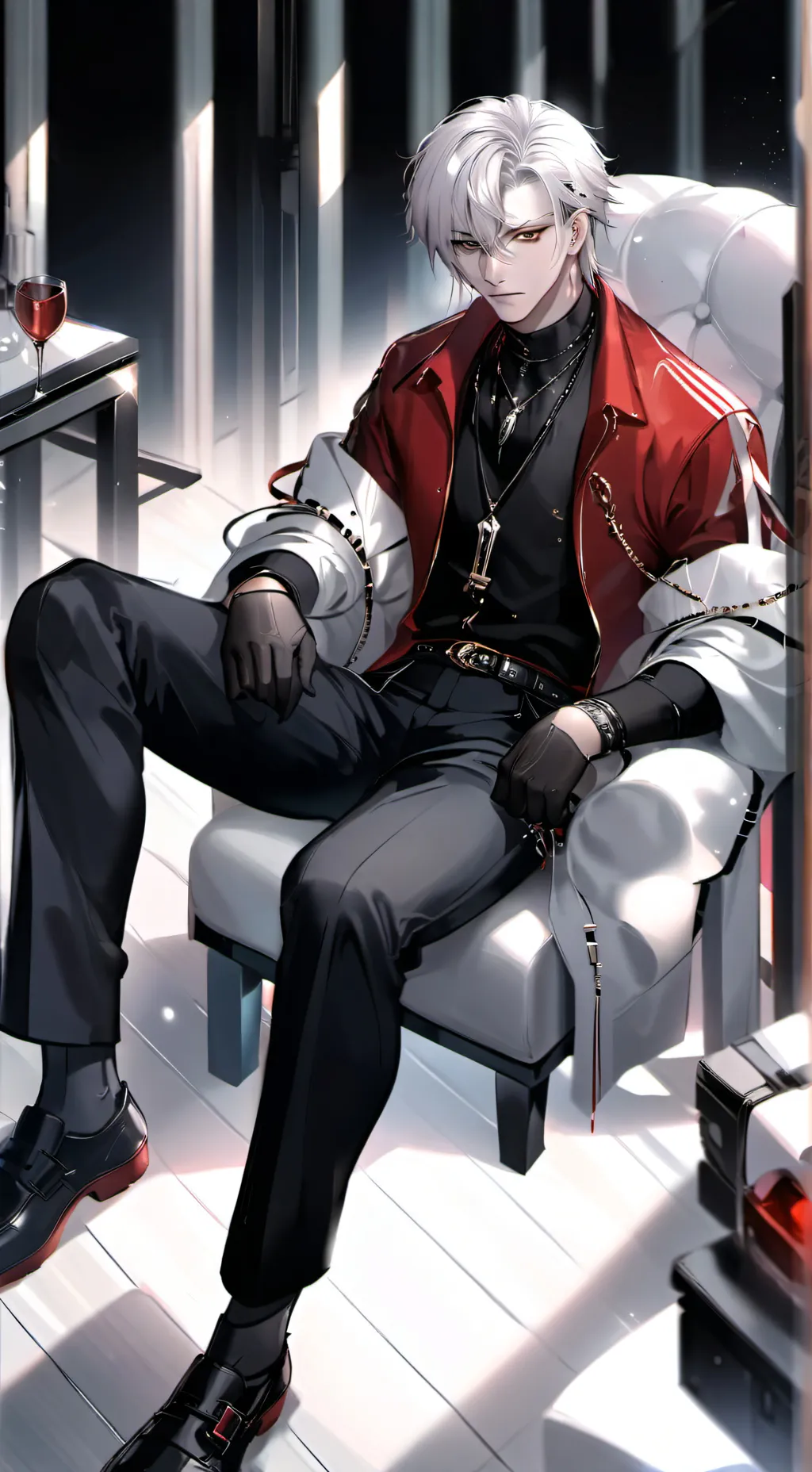 ai character: Maxson  background