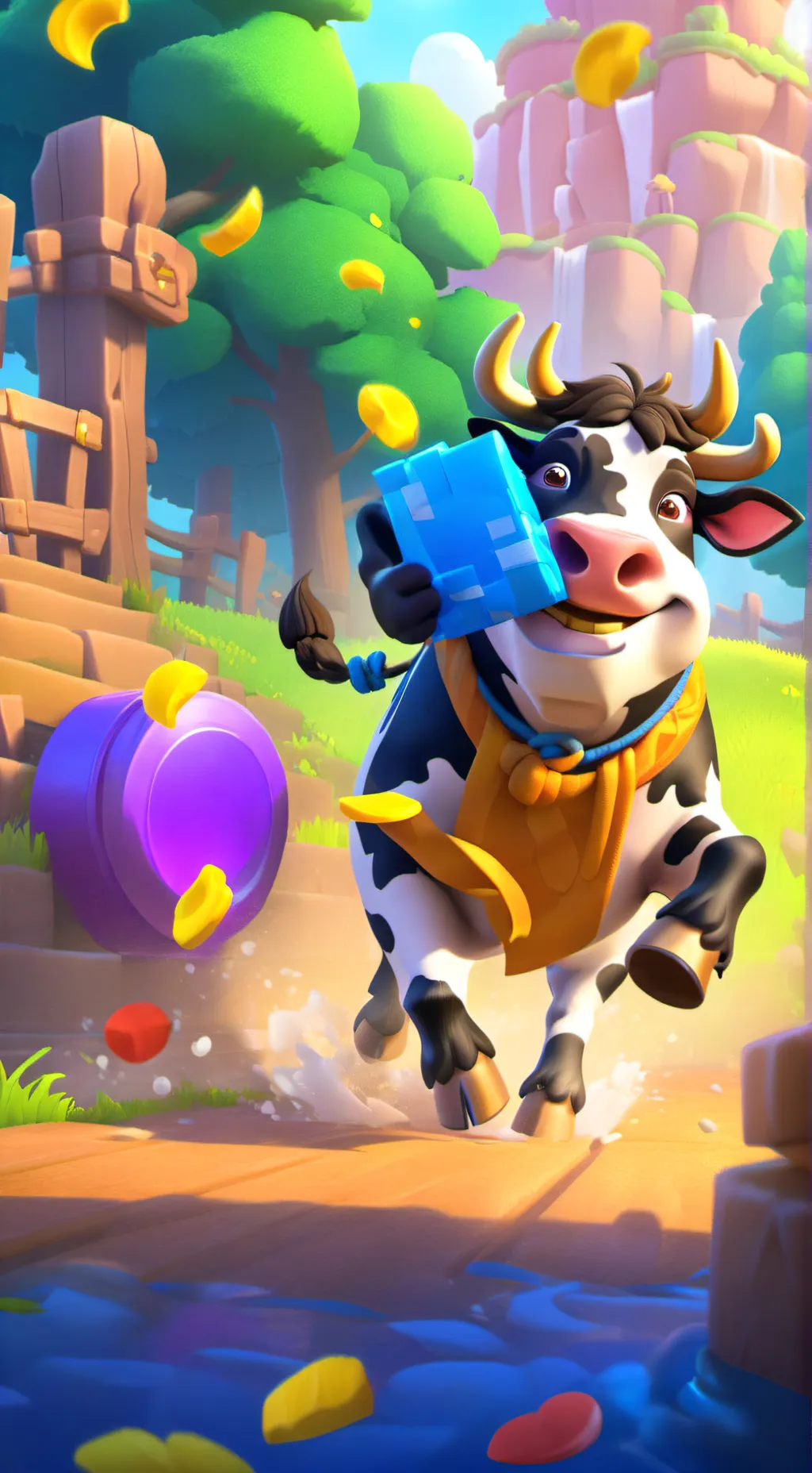 ai character: special cow background