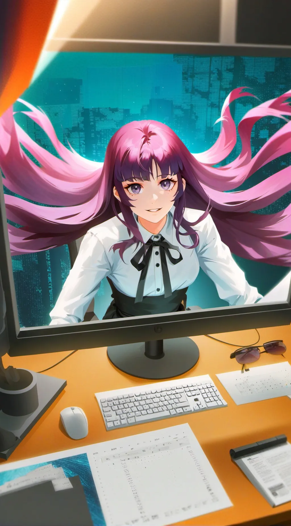 ai character: Aoi background