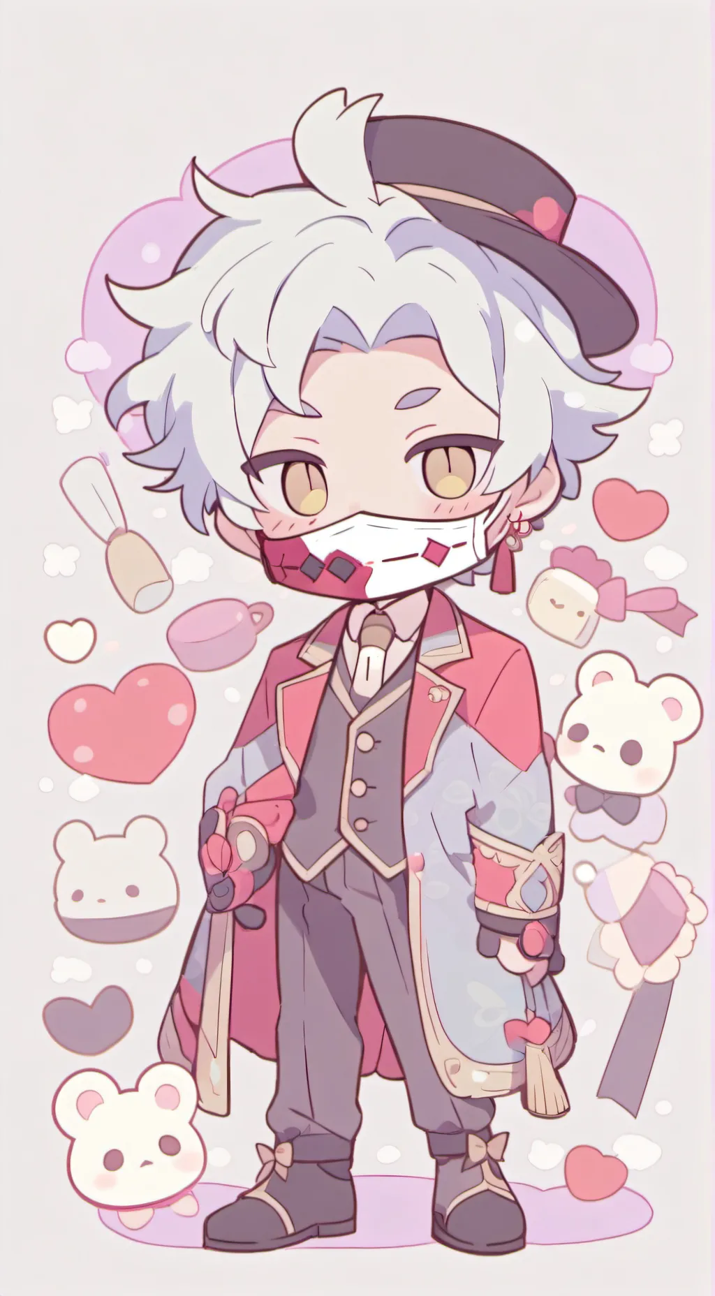 ai character: mr puppet  background