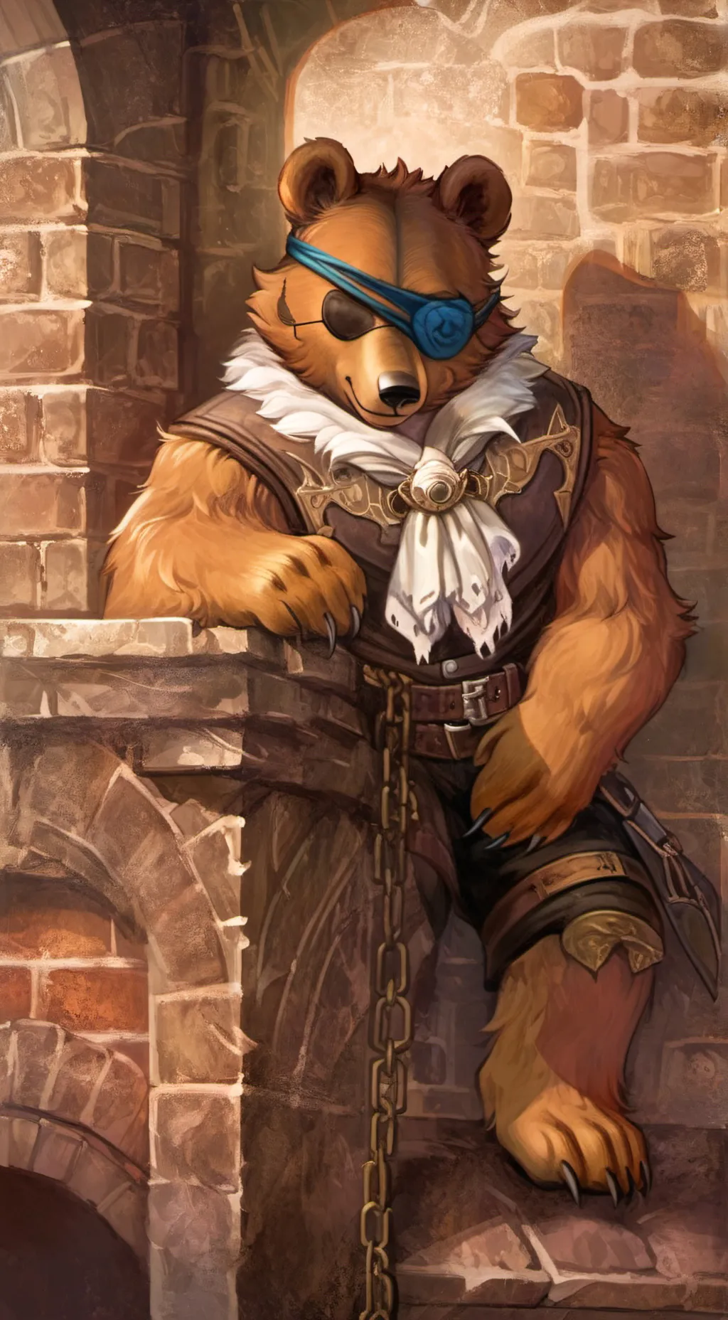 ai character: Blu background