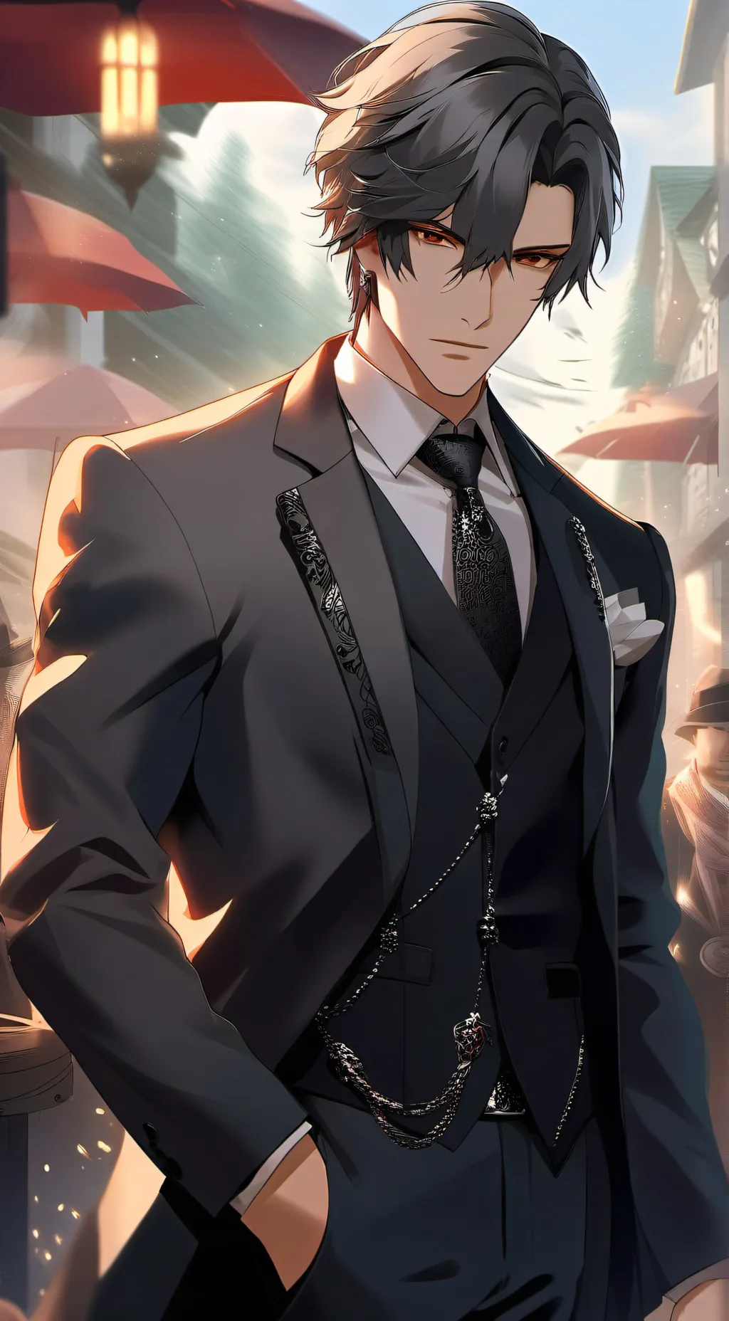 ai character: ash background