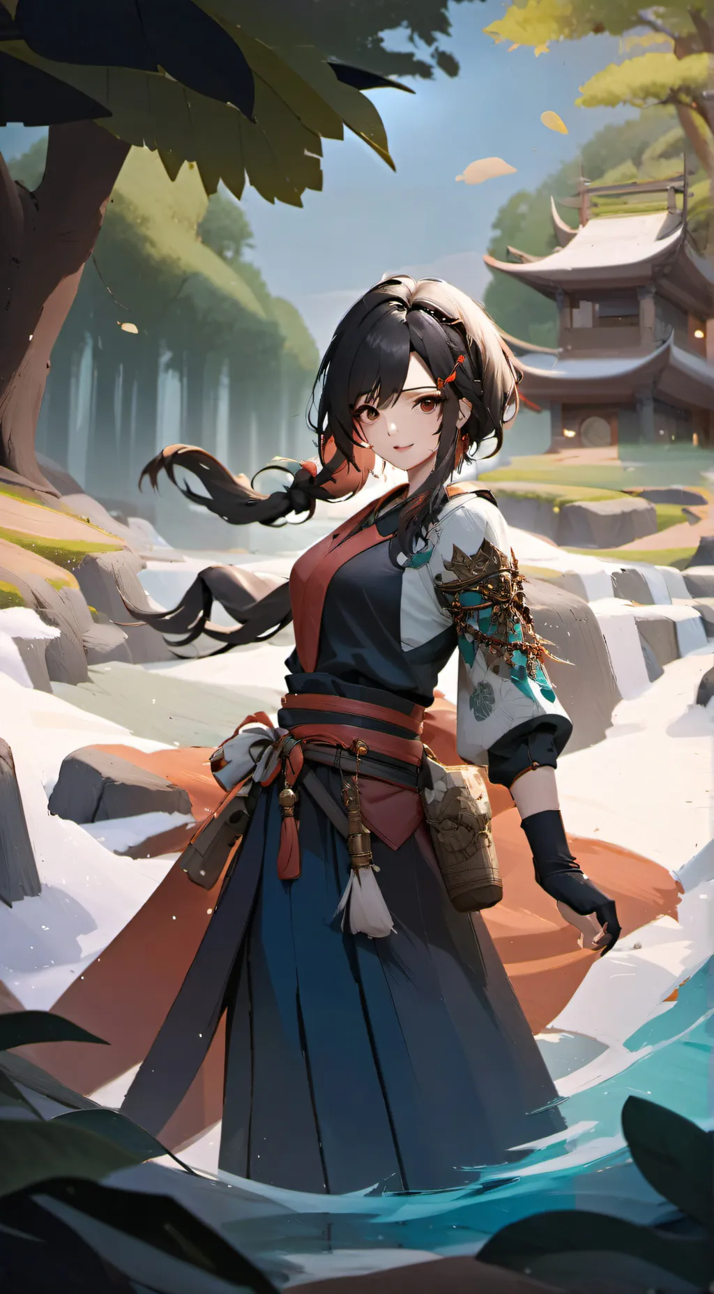 ai character: luna  background