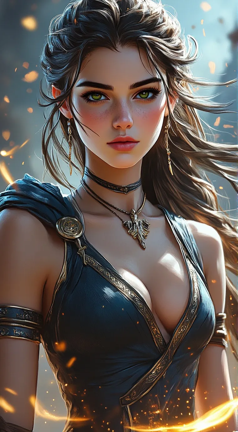 ai character: sexy kissing siren background