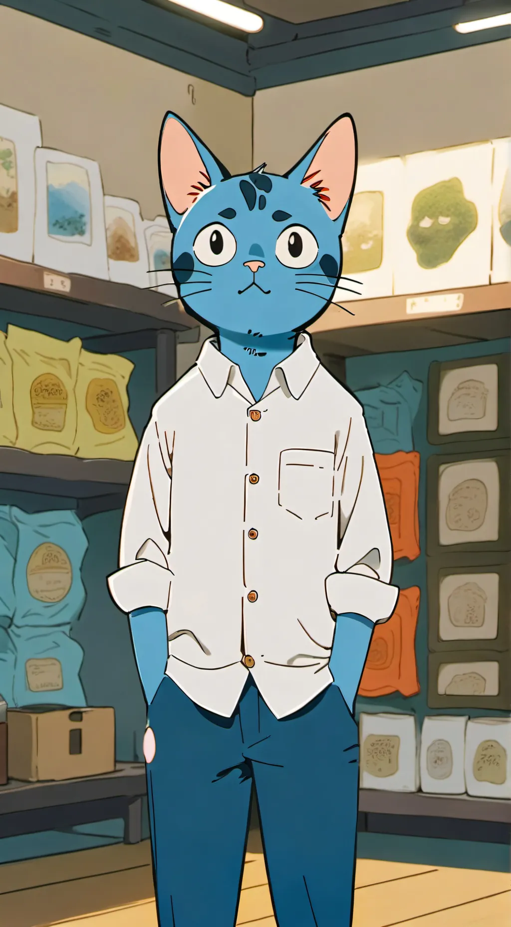 ai character: Gumball background