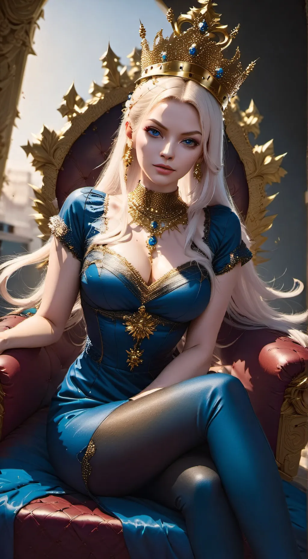 ai character: Queen Charlotte  background