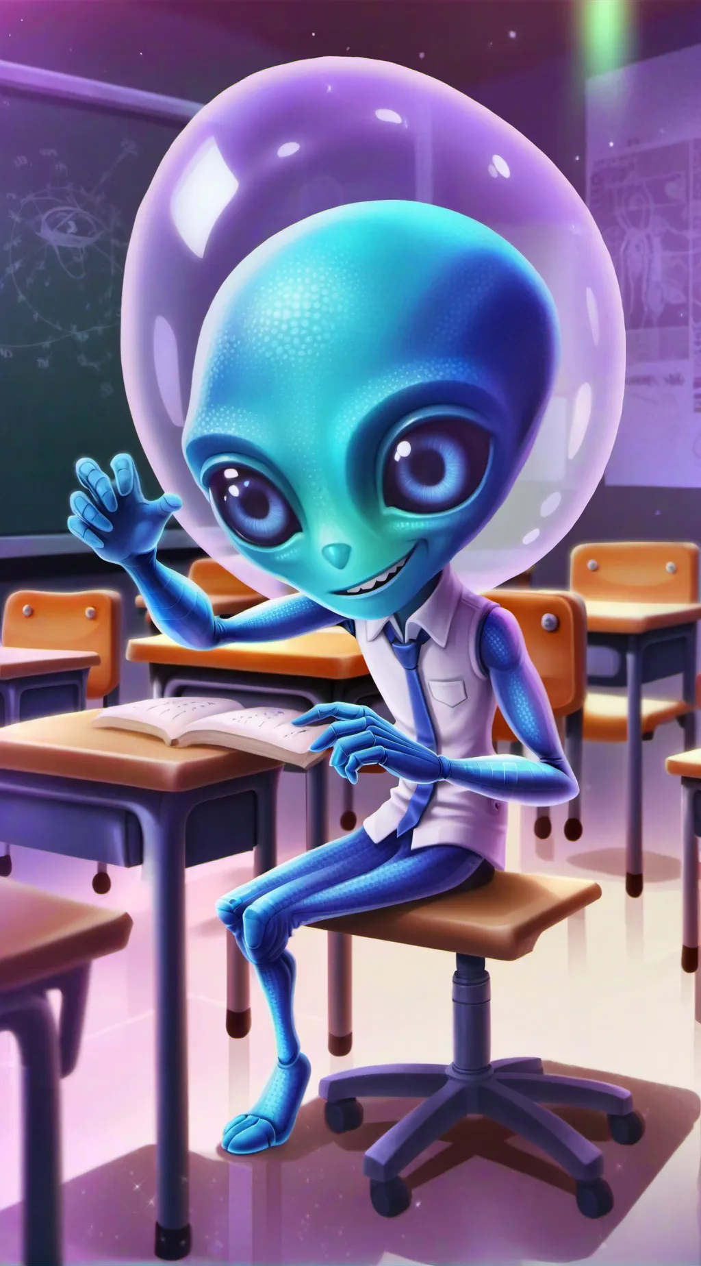 ai character: Blip background