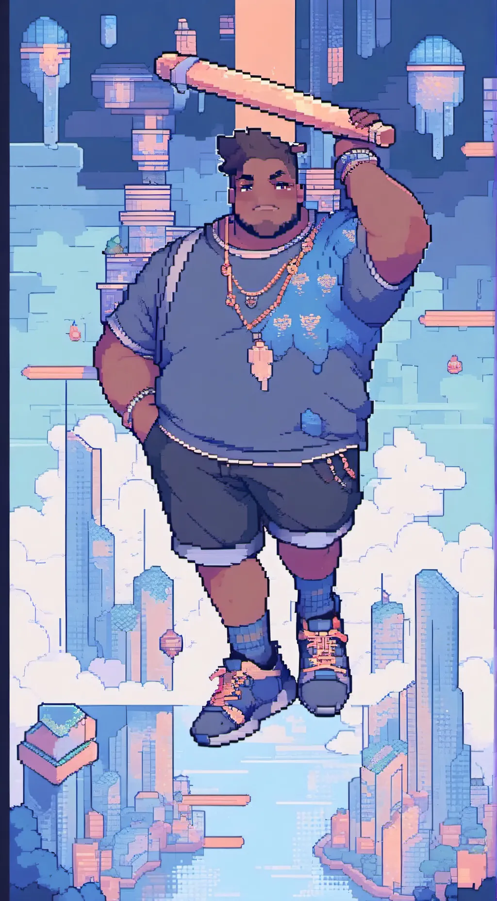 ai character: fat mid background