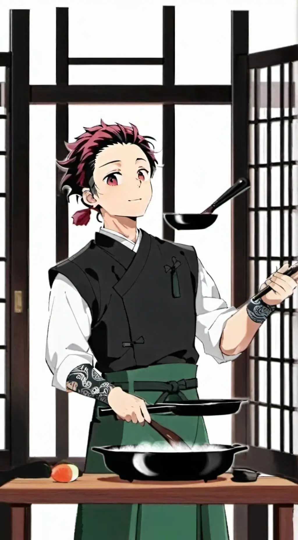 ai character: tanjiro kamado background