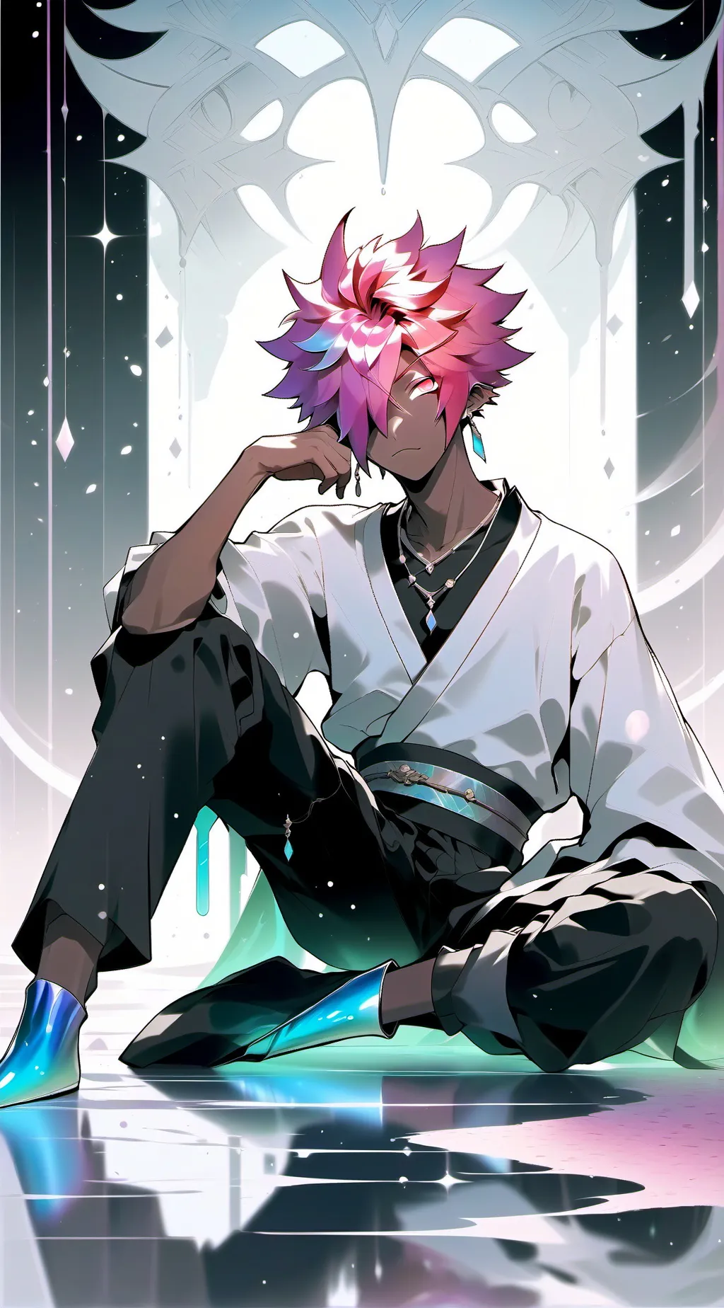 ai character: justin mm2 background