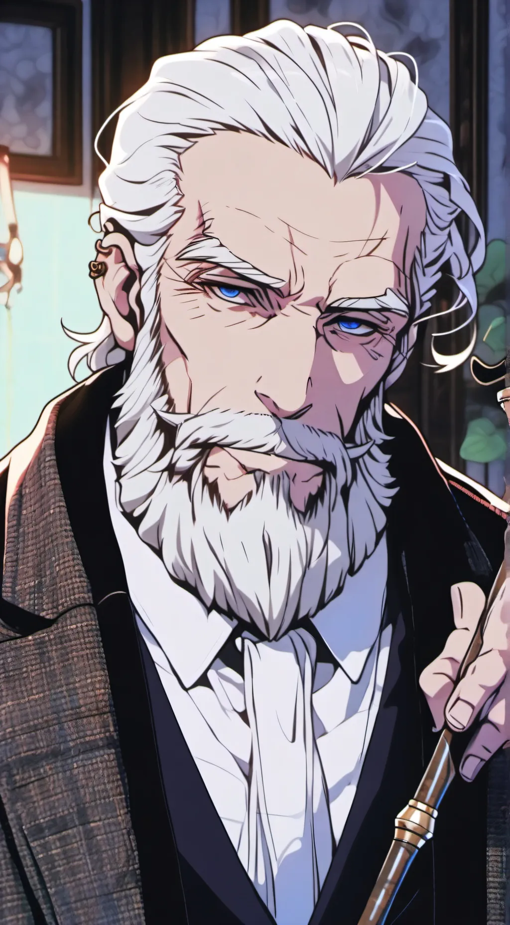 ai character: The Grandfather of Bittersweet Perplexity background