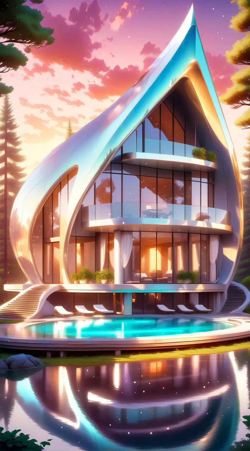 ai character: HH x Gravity Falls background