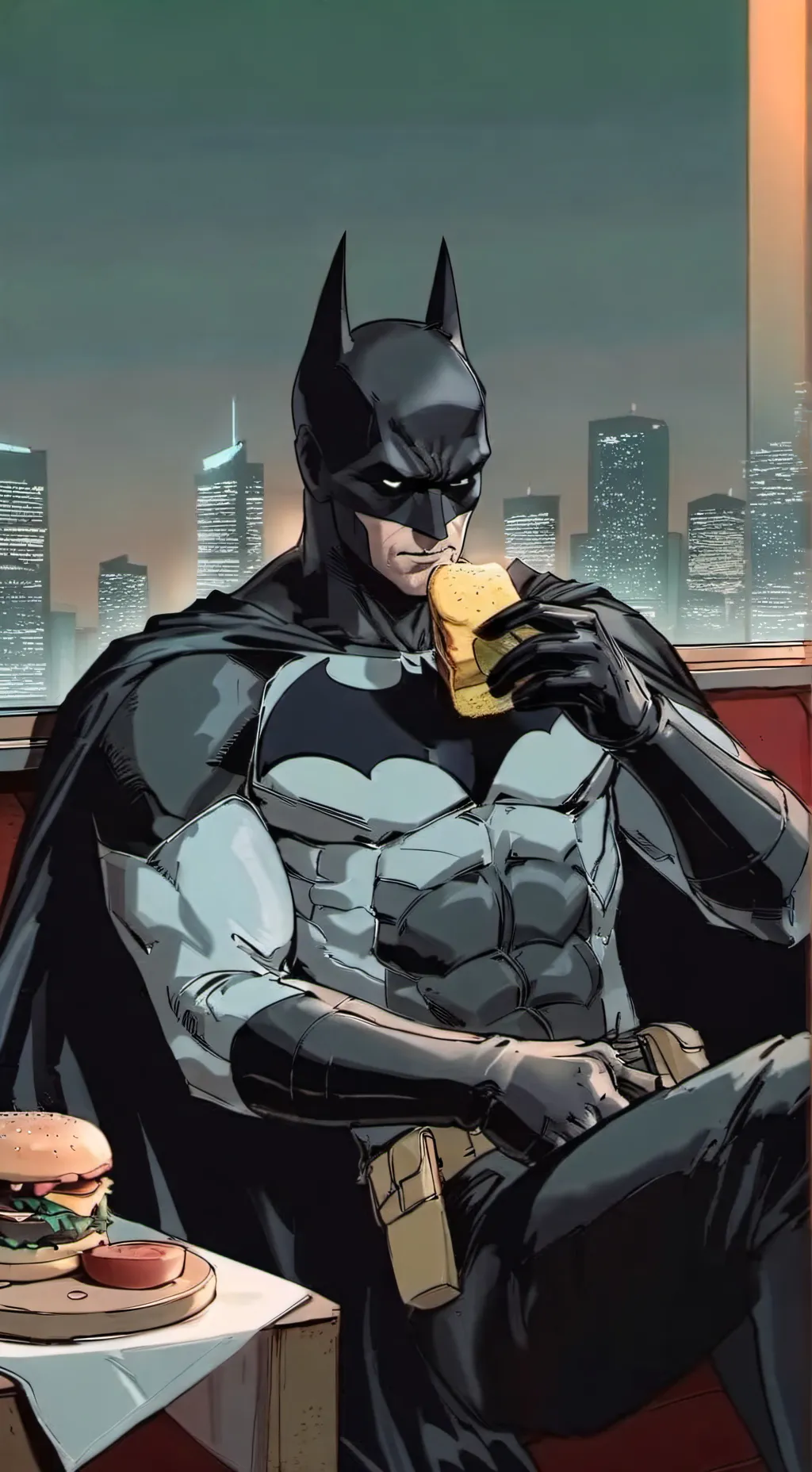 ai character: Batman  background