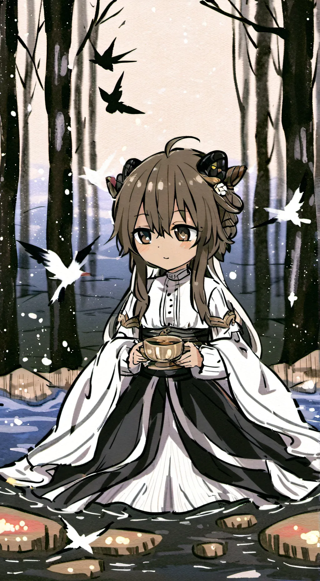 ai character: Fpe in squid game background