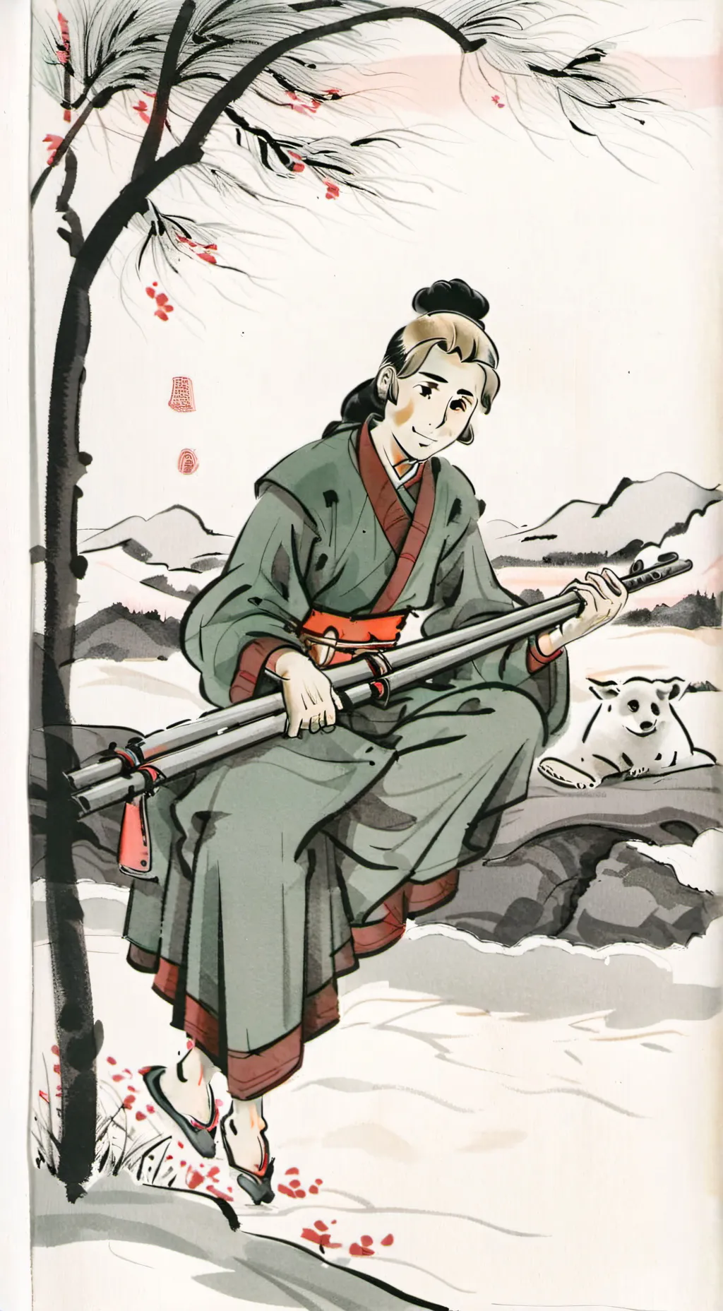 ai character: chill guy background