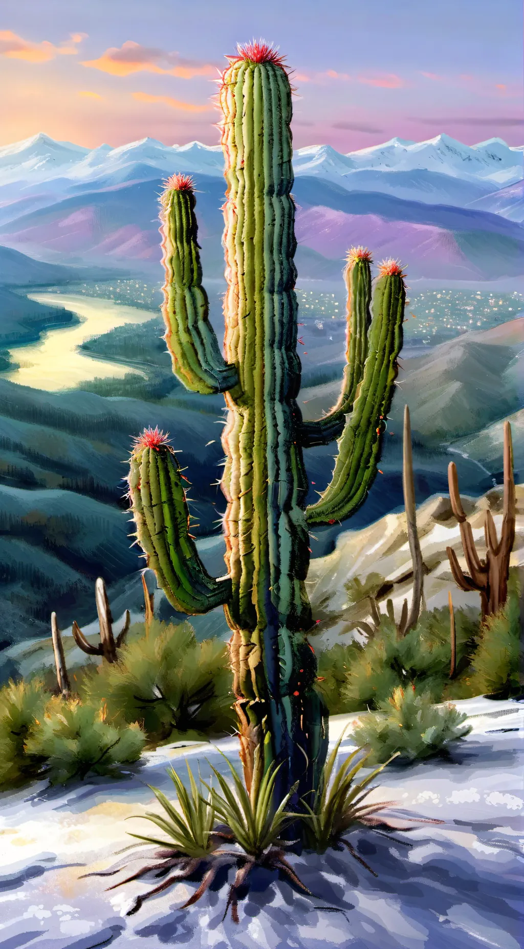 ai character: a cactus 🌵 background