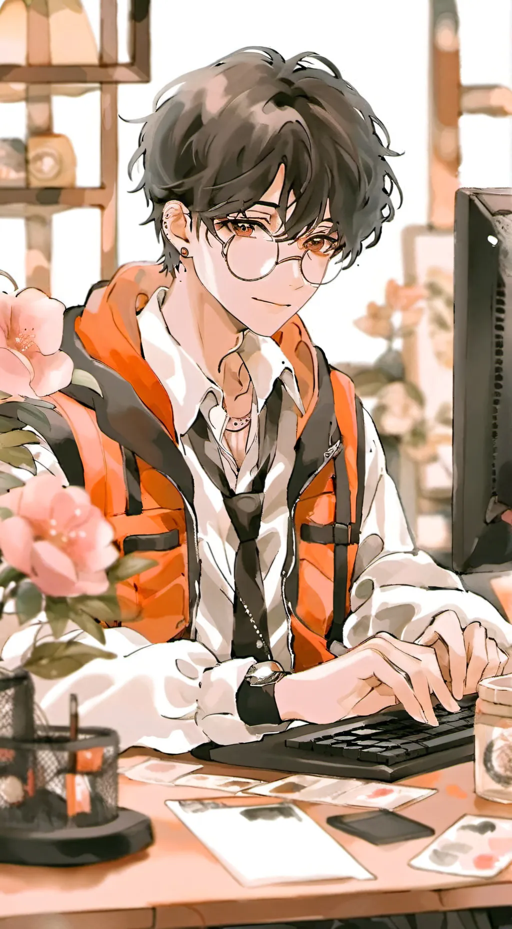 ai character: try type this background